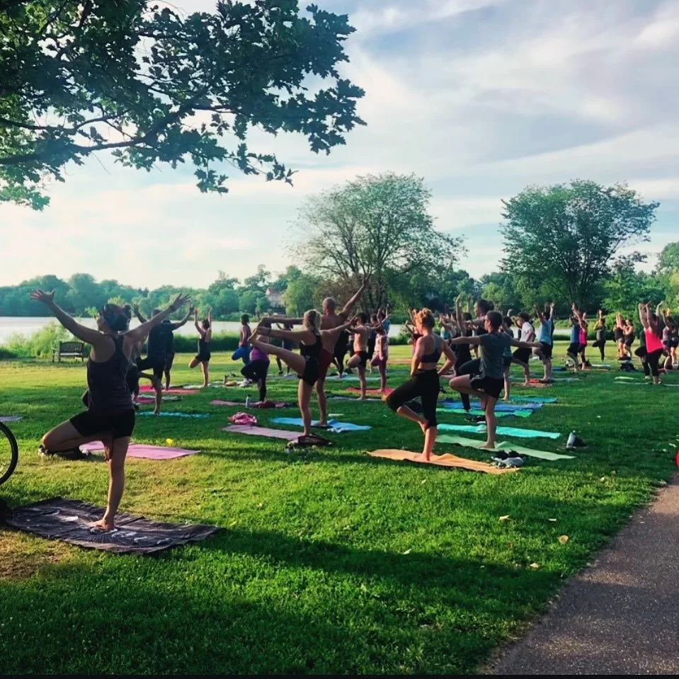 Join me this Wednesday for outdoor yoga, 6:30-7:30pm! 
All levels welcome.
📍 Lake of the Isles path (East Lake of the Isles Parkway between West 27th Street &amp; West 28th Street)
⏰ Wednesdays 6:30pm start time through Aug 27
💸Donation-based 
Brin