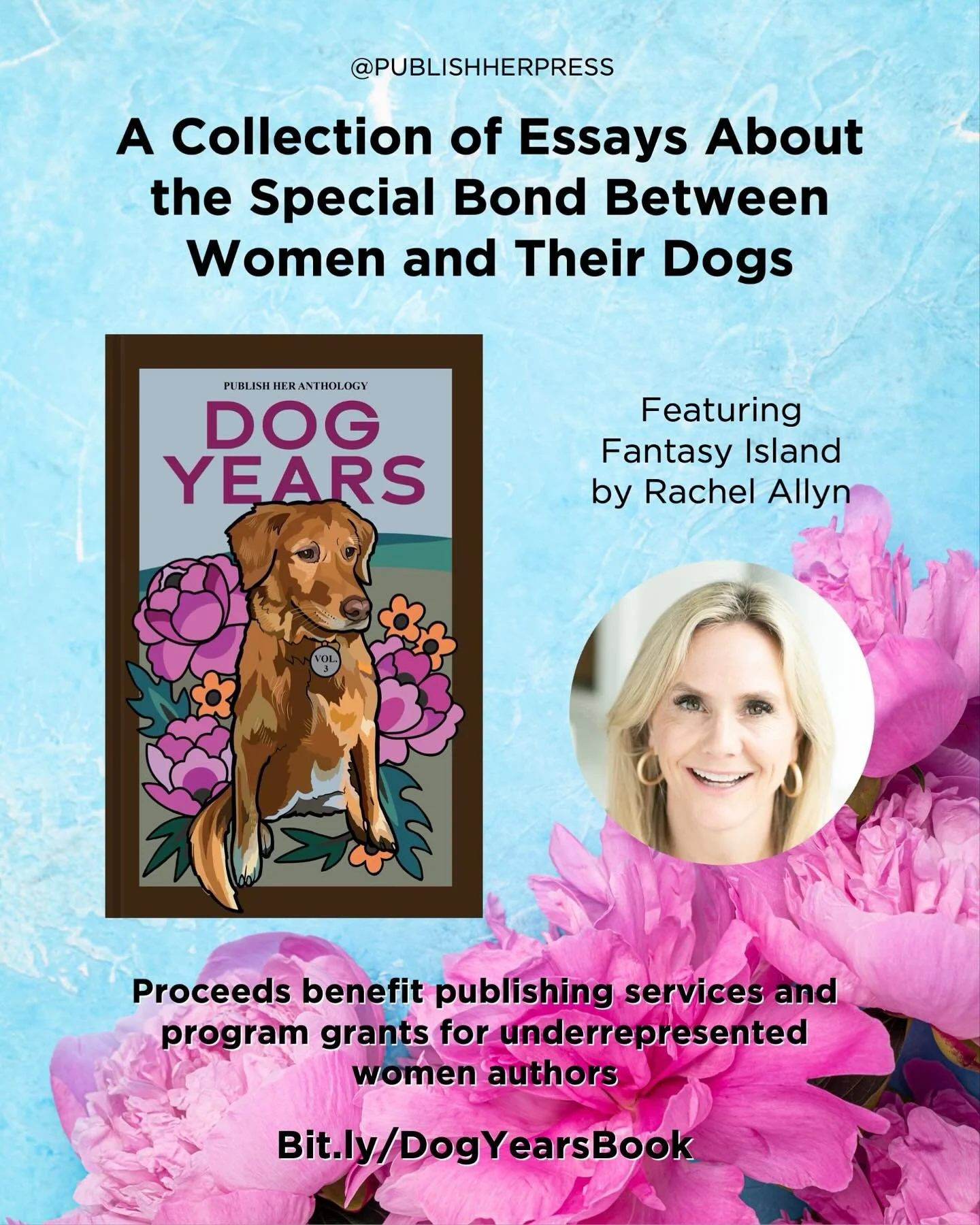 My essay called &ldquo;Fantasy Island&rdquo; (yes, named after the corny  1980&rsquo;s TV show) is featured in &ldquo;Publish Her Anthology: Dog Years,&rdquo; a collection of stories about the special bond between women and their dogs.
🐶 
This story