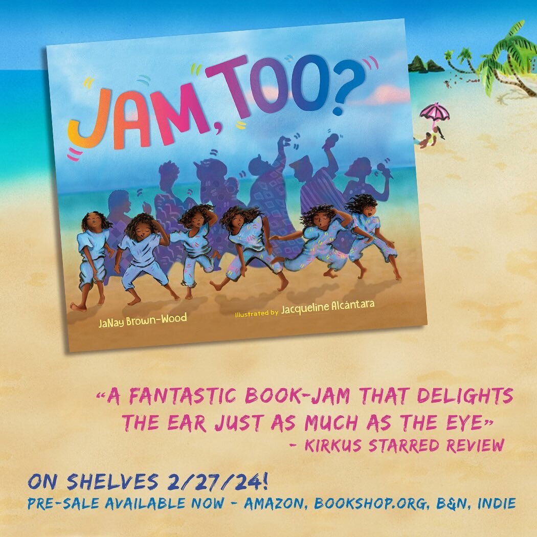 Trilled to share the cover of my next book!! Jam,Too releases Feb 27 and we&rsquo;ve already collected starred reviews from @kirkus_reviews and @pwpics and beautiful praise from many others!! Thank you to all who are reviewing and loving this upbeat,