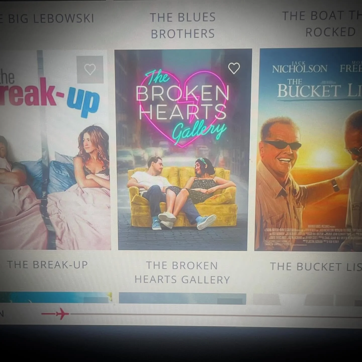 💖🎉✈️ So cool to hear my song in a movie on the plane! Lots of synchronicities on this trip and some great sync meetings with cool cats in the industry at @sxsw. I absolutely love the movie &lsquo;Broken Hearts Gallery&rsquo; and am honoured my song