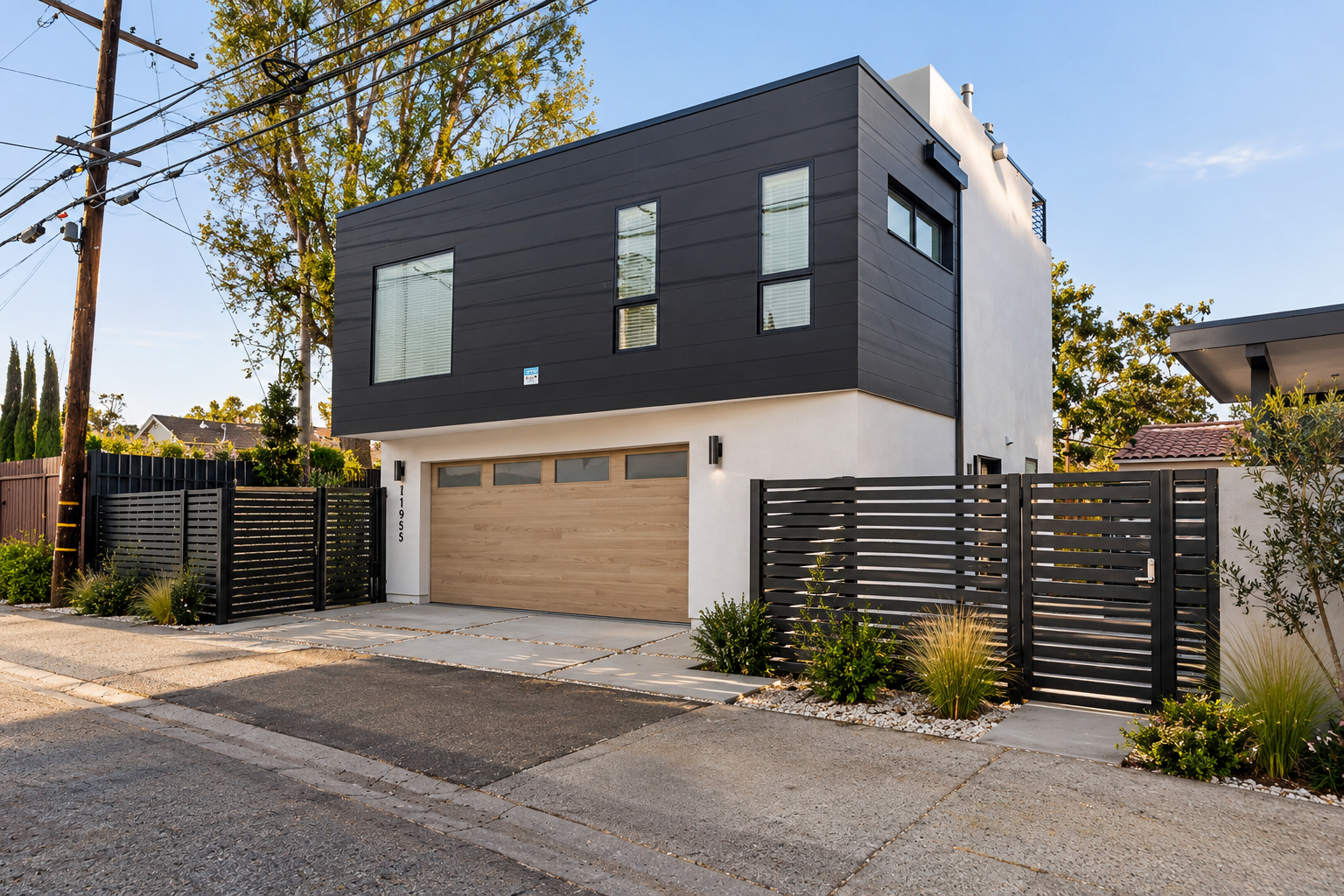 Modern Charcoal and White Alley House.png