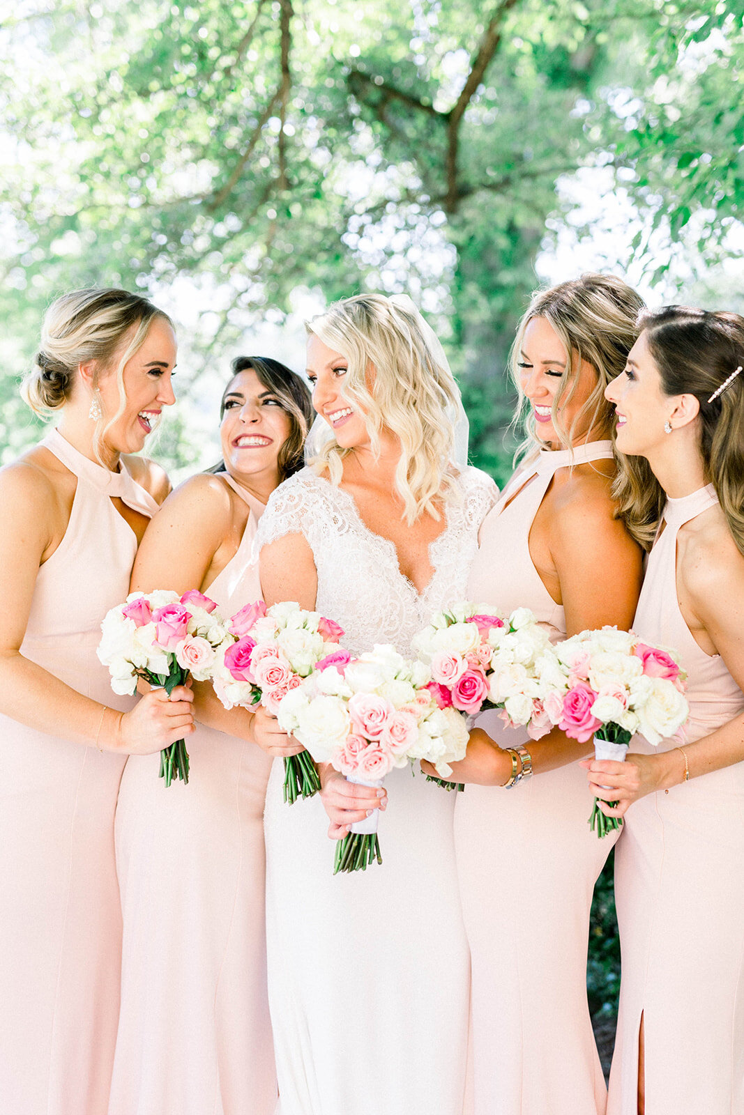 Bridal party wedding photos: Longue Vue Club Wedding captured by Abbie Tyler Photography