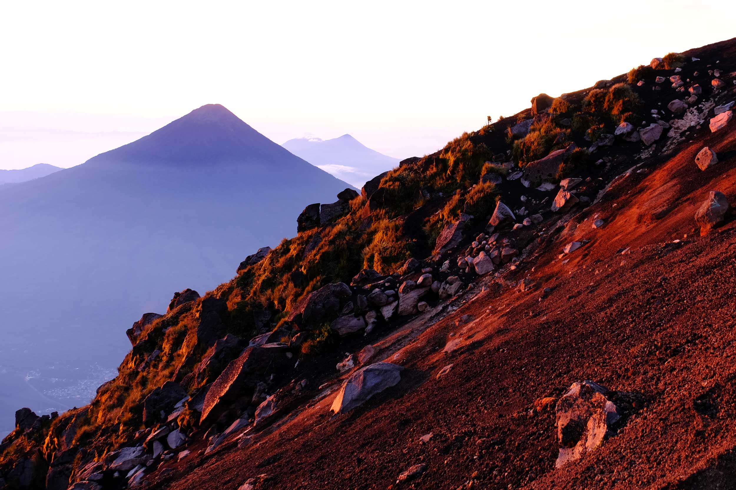 Incredible colours on Acatenango, Guatamala. 