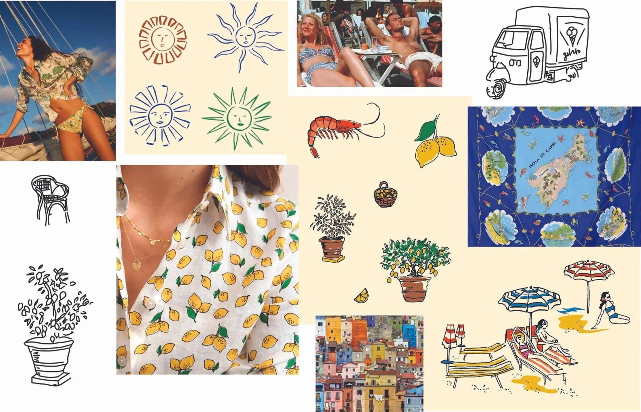 Design Development for Amalfi Print SS24, Boden