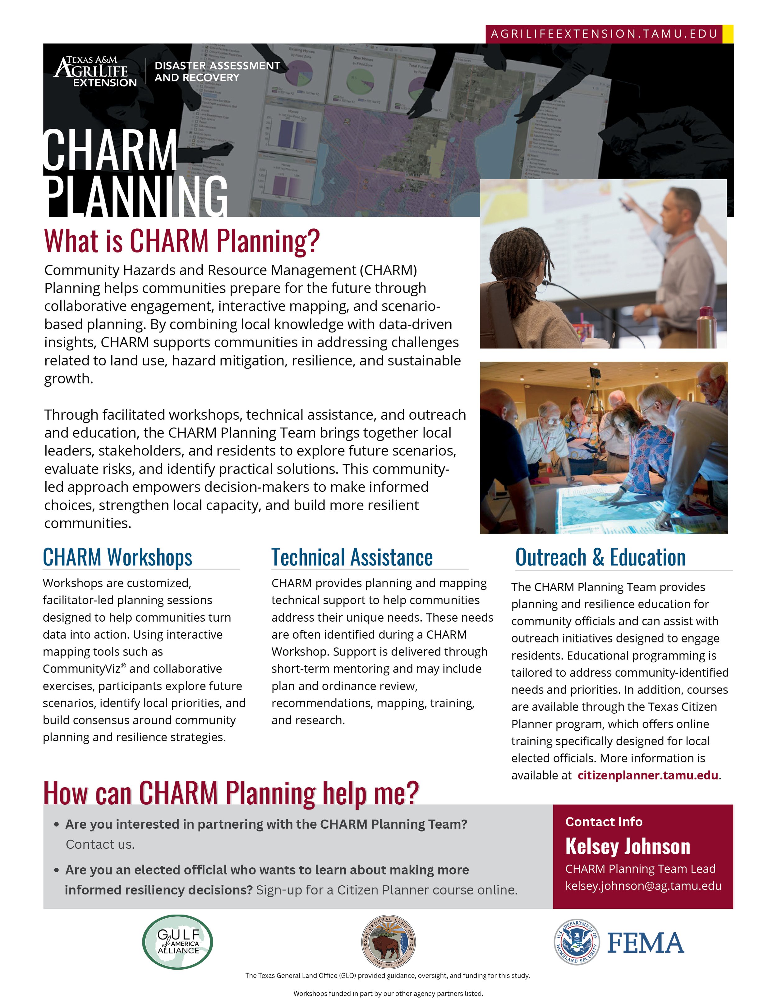 CHARM Planning 1-Pager