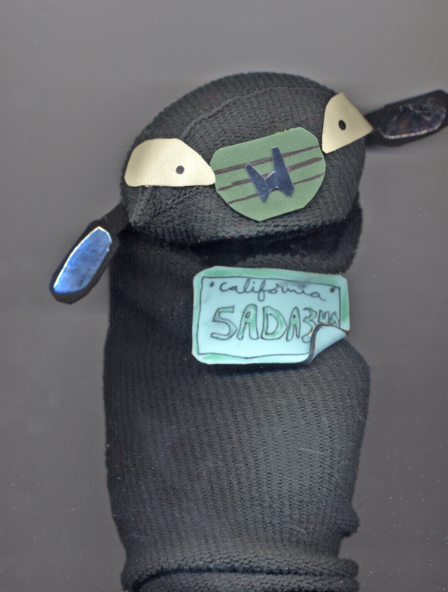 Pictured here is a favorite commission in which a family asked that I immortalize their beloved and beaten-up Honda Civic, Bif, in sock puppet form. So...I'm open to ideas... For puppets based on your idea, you can either send me a written description or a sketch or doodle of your own. The process is meant to be fun and participatory, and I ultimately want you to end up with a special gift or artwork unlike anything else.
