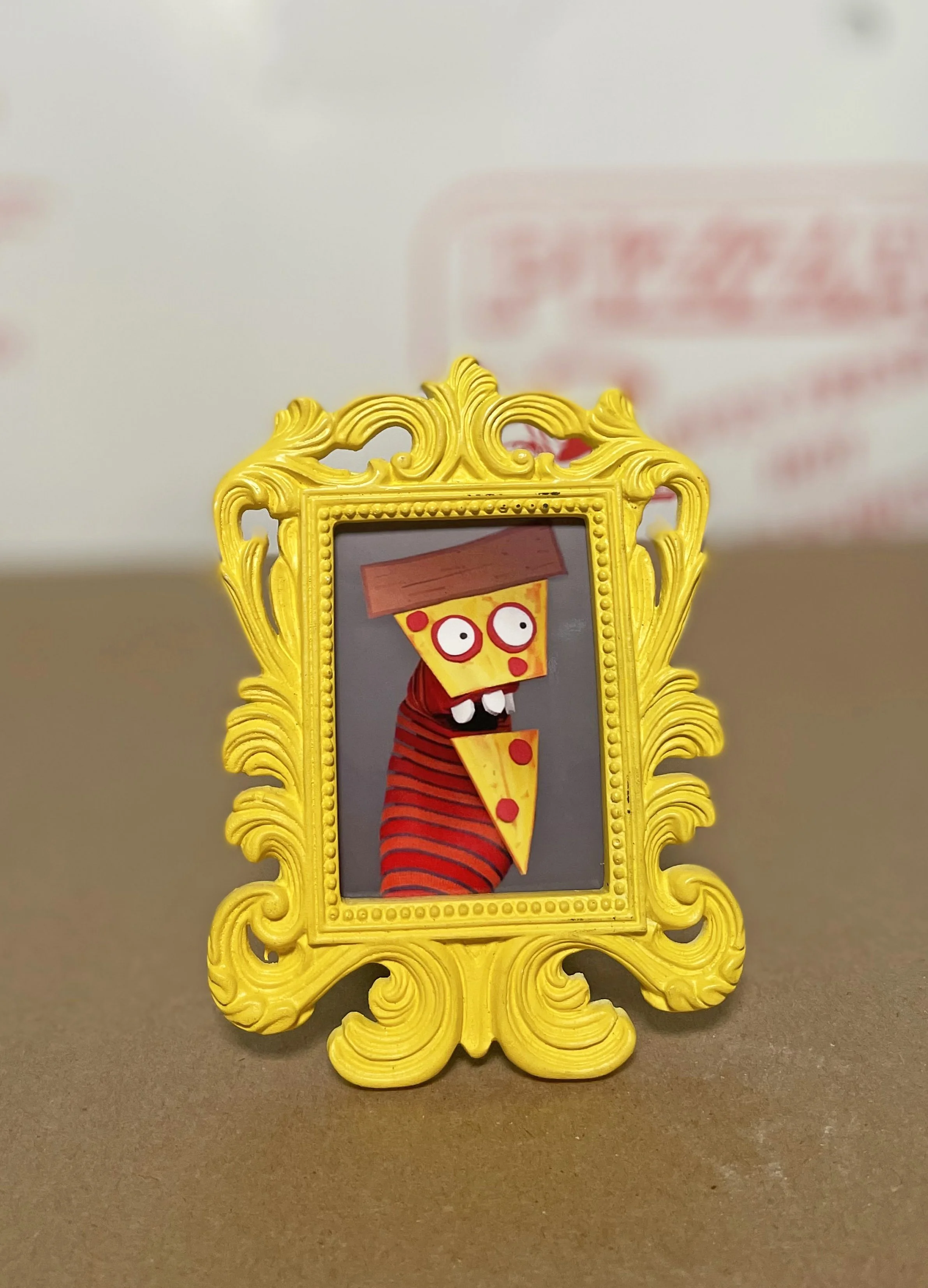 Pizza The Puppet Sock Puppet Portrait!