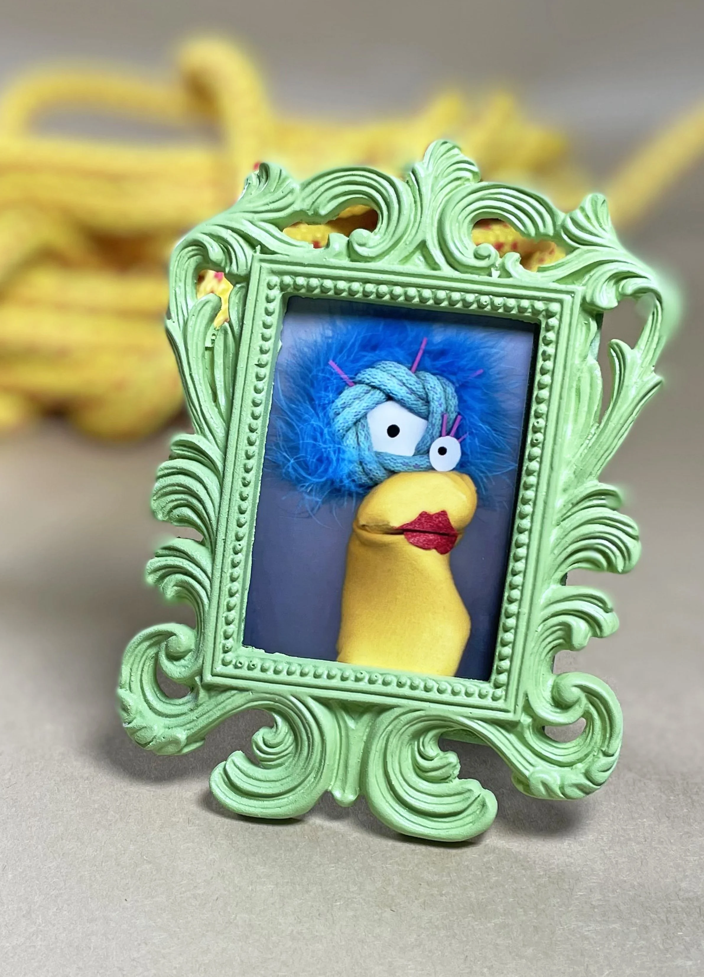 Limited Special Edition Sock Puppet Portrait of KNOT-TASHA WOGGLE-BIGHT along with signed copy of '50 Knots For Every Adventure'