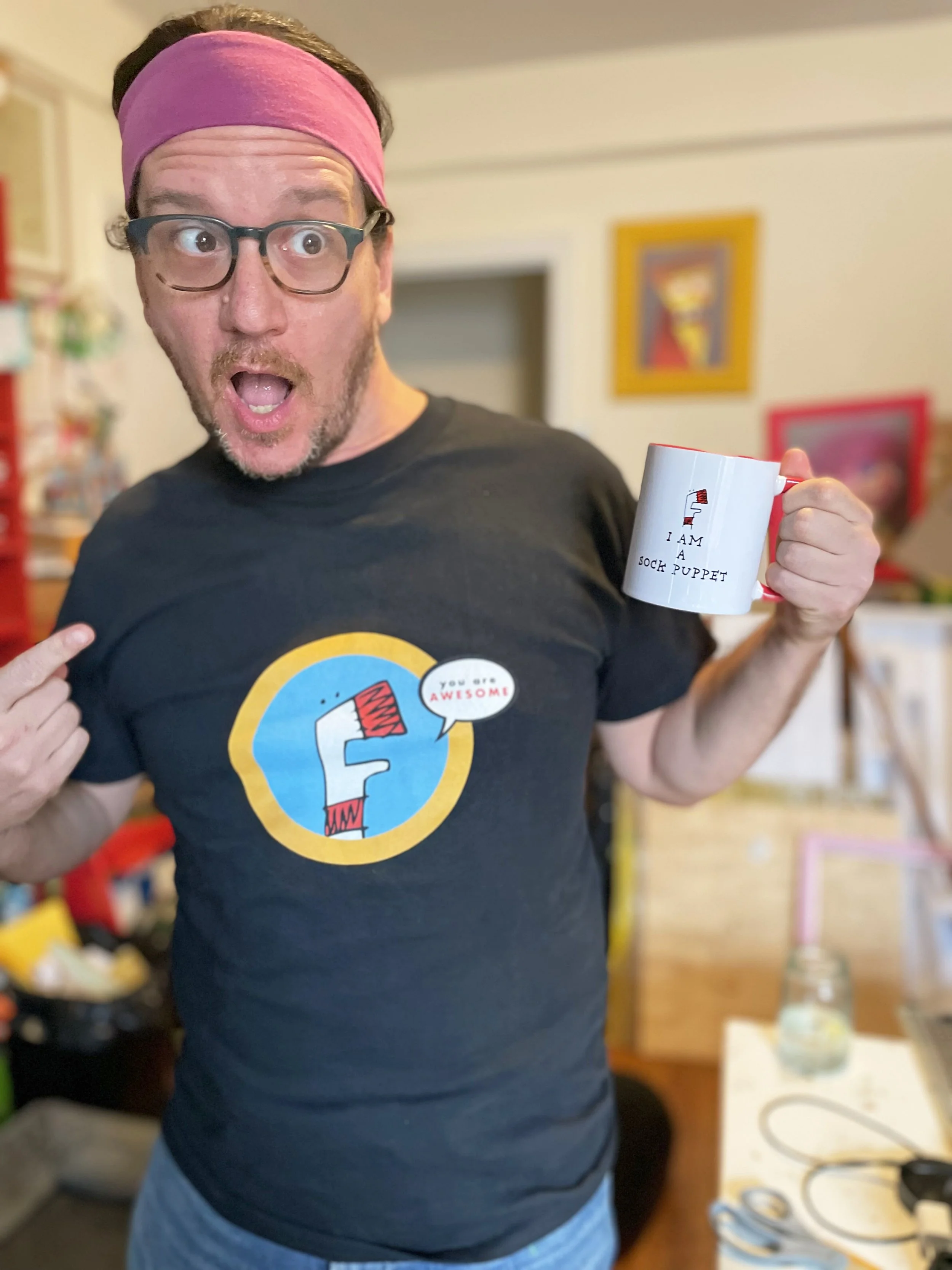 Sock Puppet City Shirts n Mugs!