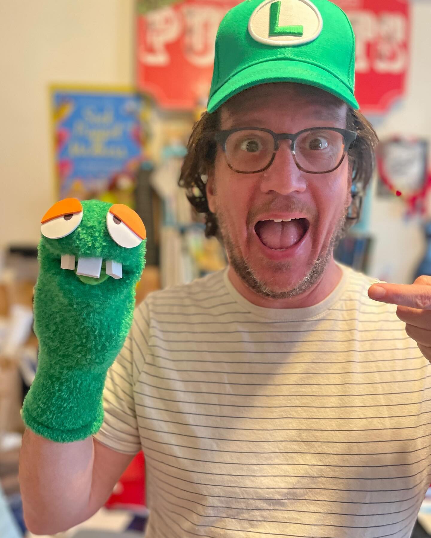 WORMIE WEEK&rsquo;s final friend is FERNY the Green WORMIE! FERNY, like all green WORMIES, talks to trees. FERNY specializes in small talk with sticks and shrubs.

You can get your very OWN FERNY (while supplies last) at Sock Puppet City! https://www