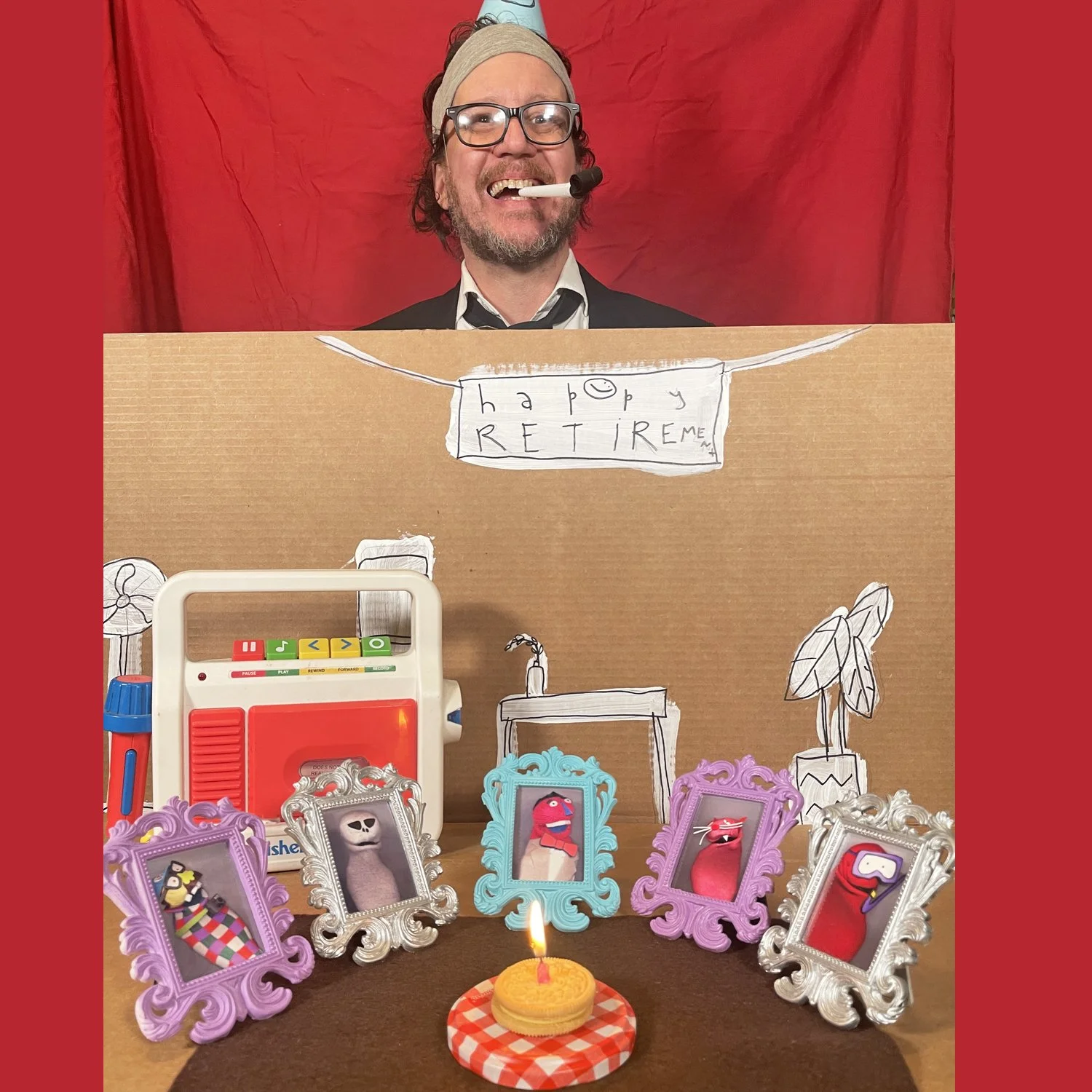 Retirement Party for the Sock Puppet Portraits!