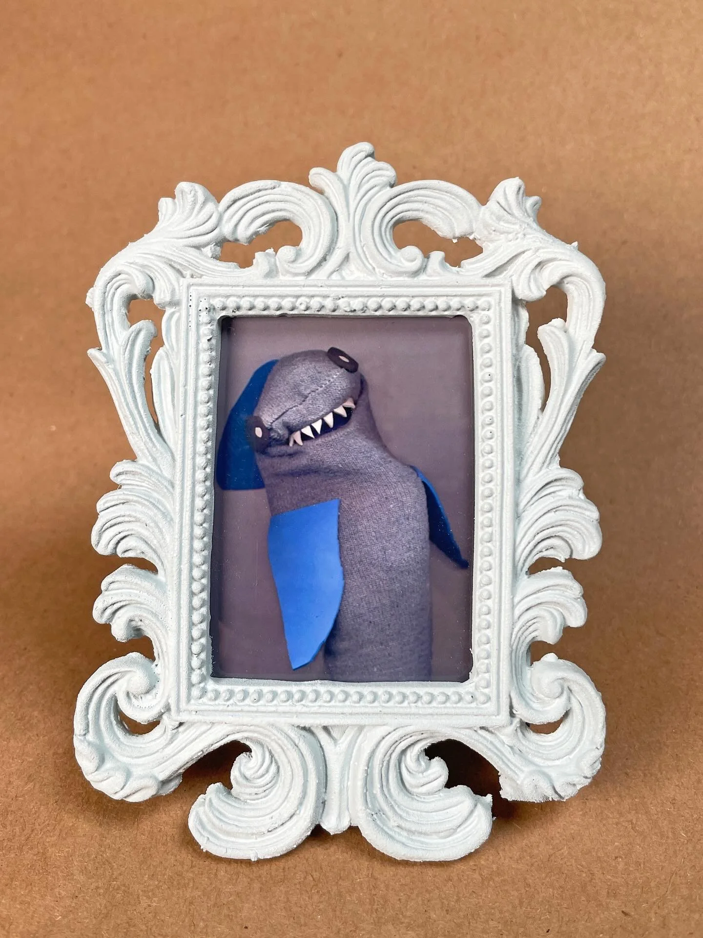 AVAILABLE NOW! Sock Puppet Portrait of Ed the Emotionally Unavailable Shark!
 
Ed is a shark who just wants to find a friend. Alas whenever he gets close, he pushes people away. Or eats them. He copes by using puns&hellip;

It&rsquo;s my first new po