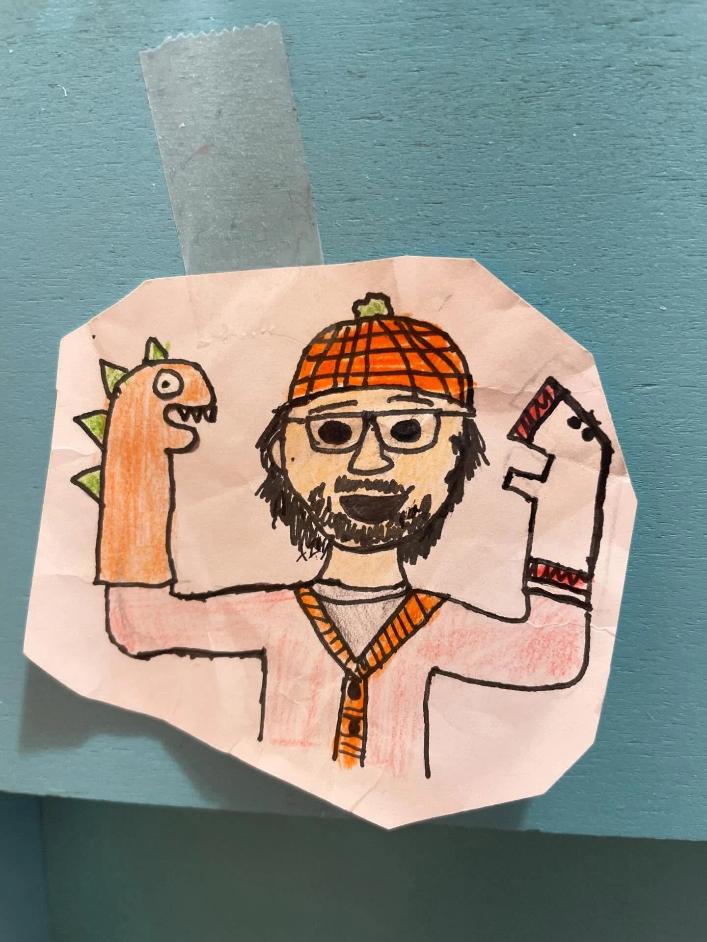 Can&rsquo;t get over how wonderful and accurate this portrait is of me by the incredible @ameliabow17 

This superstar friend arrived with their Dennis in hand and handed over this wonderful drawing of me. Gestures like this mean the world.

I&rsquo;