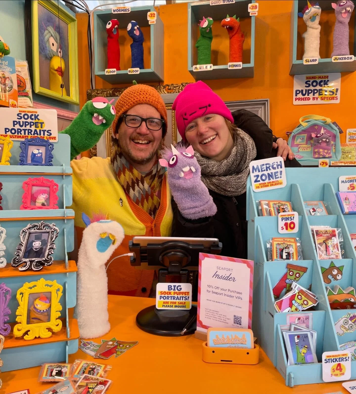From Sock Puppet City to you: THANK YOU.  2025 was a huge success and marked so much growth for our zany little art business. This year was capped off by an incredible 2-month holiday market we spent all year preparing for, and we&rsquo;re super grat