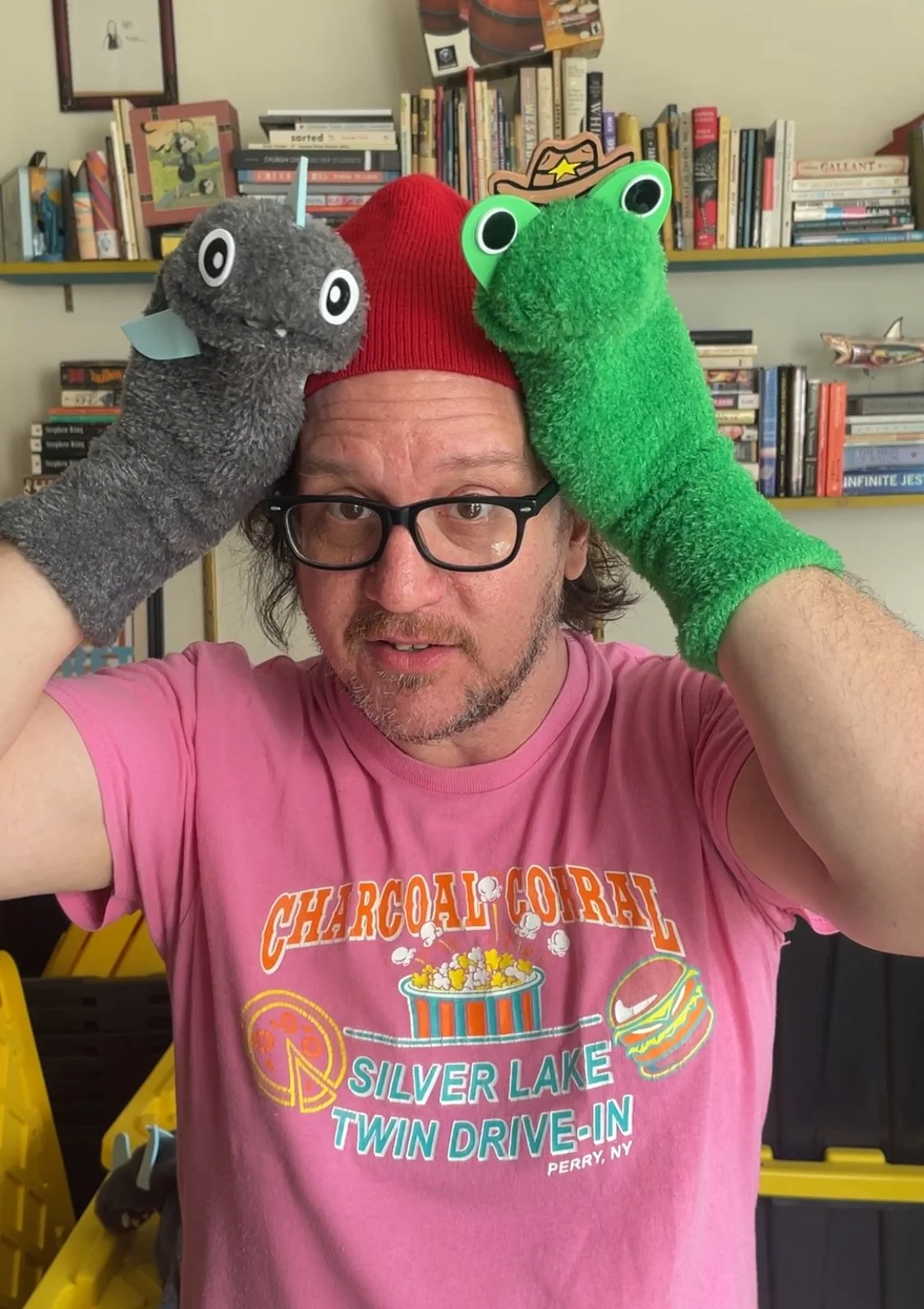 New Shark and Frog Sock Puppets!