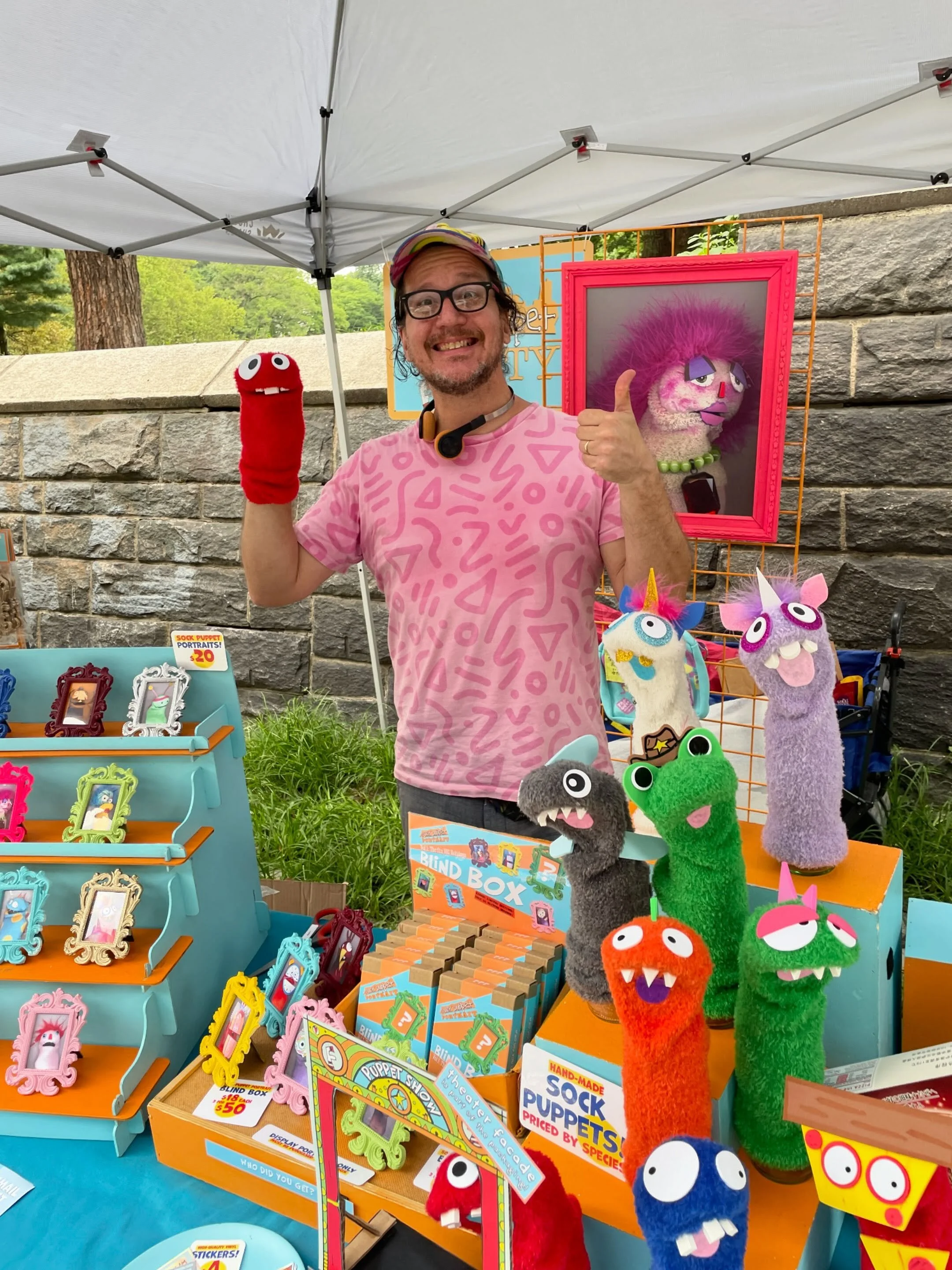Ahoy hoy. We&rsquo;ll be back at Brooklyn Pop-up&rsquo;s Fort Greene Artisan Bazaar this Saturday, 9-4. You know the drill: come say hi, get puppet stuff, give high fives.

Last week we met so many fun new folks despite the rain. More rain forecasted
