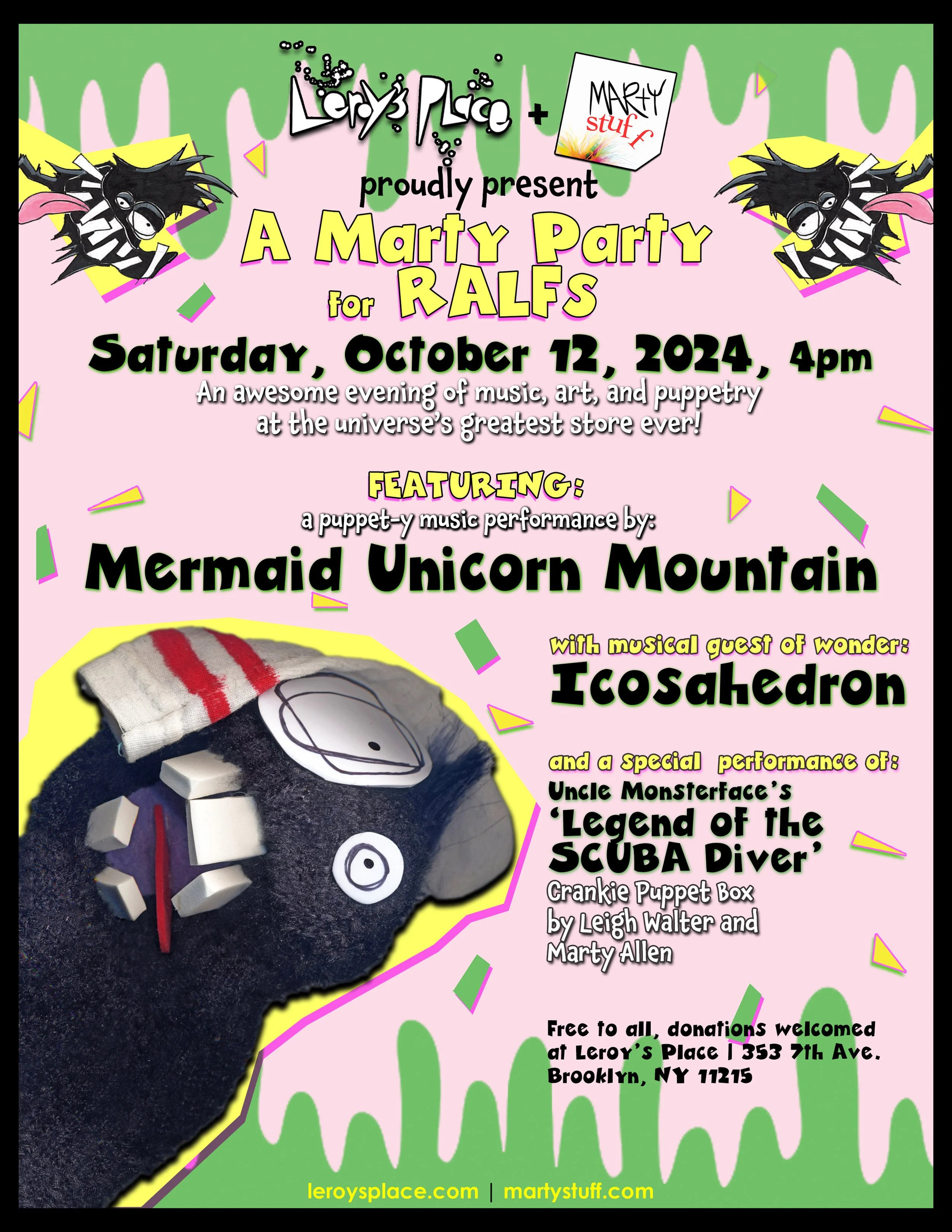 Marty Party at Leroy's Place Oct 15!
