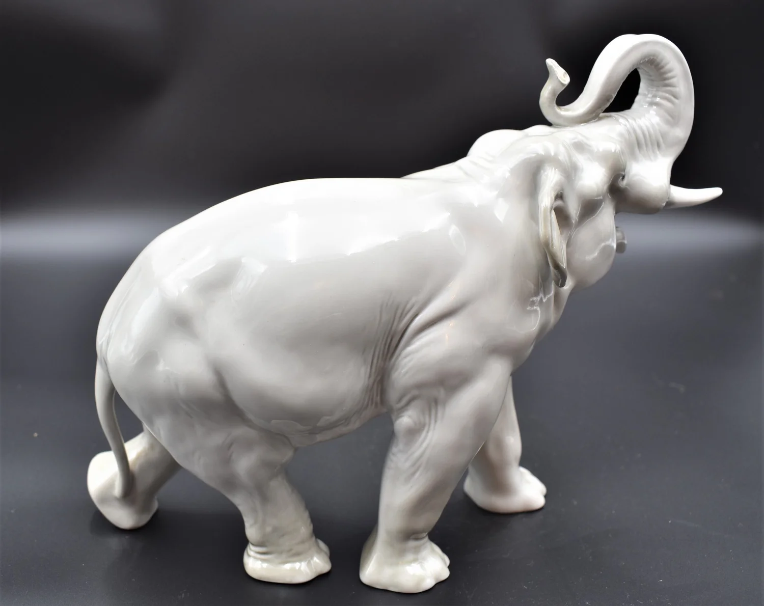 No 2244 USSR Lomonosov porcelain elephant figurine SOLD — Percival