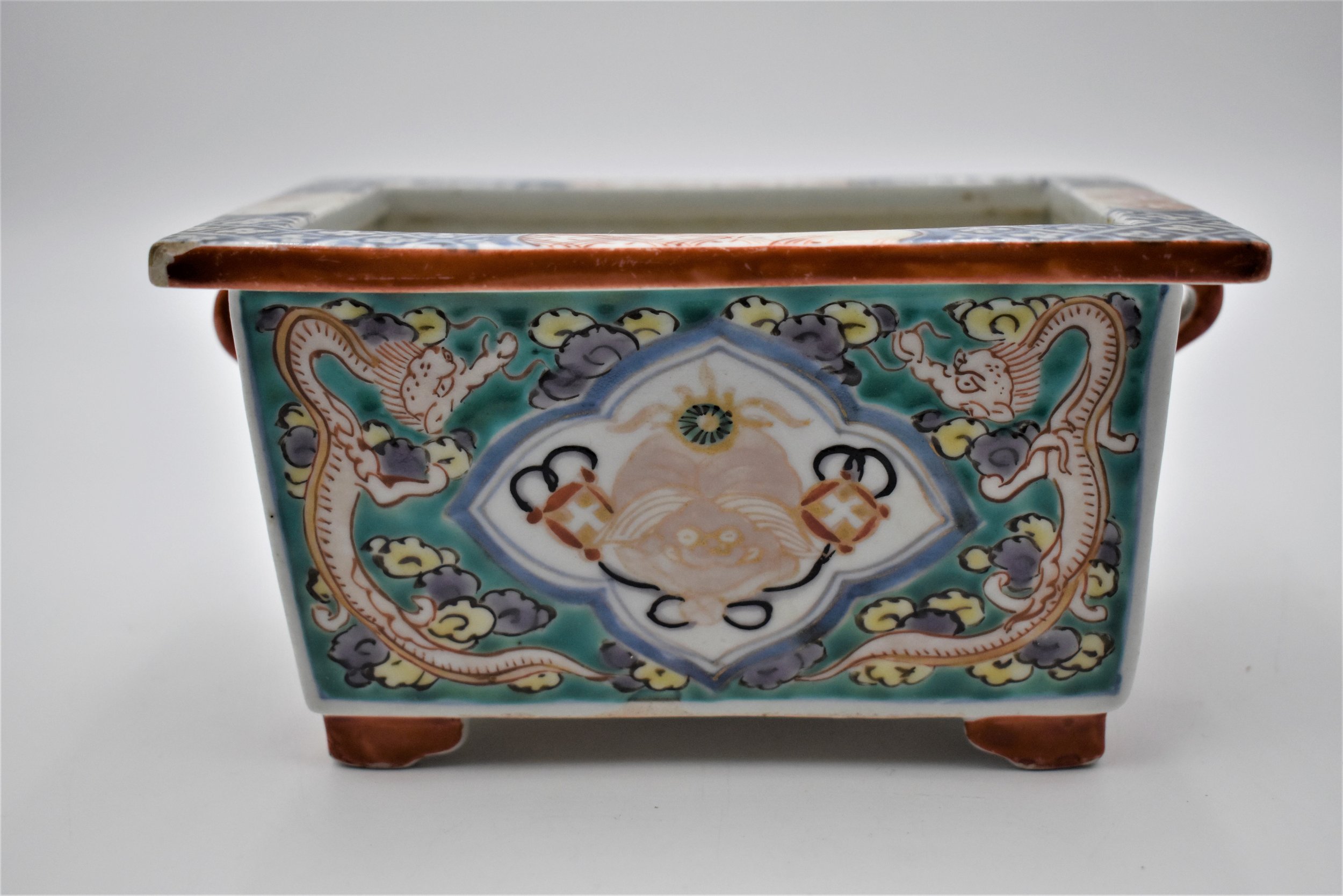 No. 2400 Japanese early Arita rectangular bulb planter