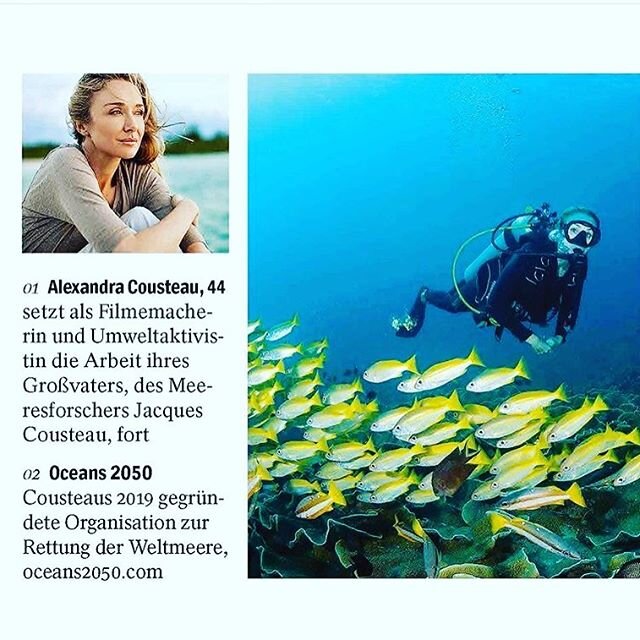 Jedes Mal (m)eine Inspiration, mit ihr zu sprechen: Alexandra Cousteau. Jetzt im aktuellen &bdquo;Spiegel&ldquo; f&uuml;r das neue &bdquo;S-Magazin zum Thema #naturalismus #zur&uuml;ckzurnatur #visionary #oceans2050 #responsibility #backtonature #jac