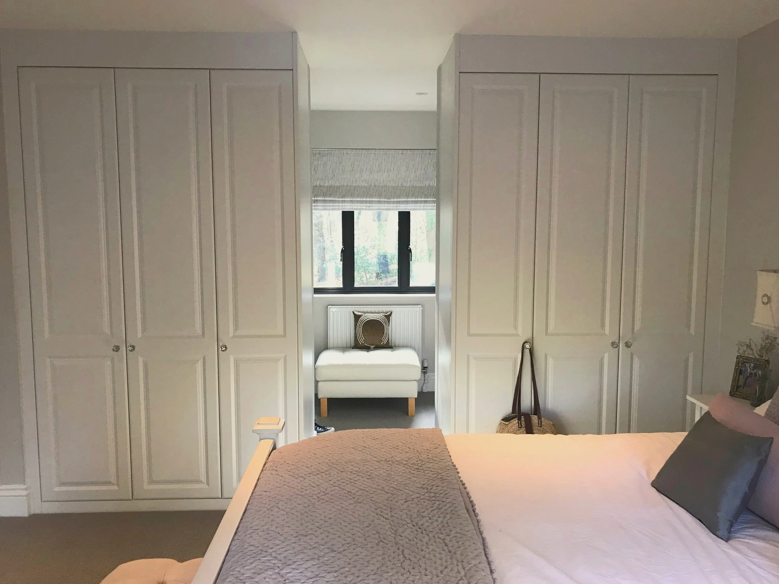 working with a sharps professional created bespoke wardrobes for an awkward space