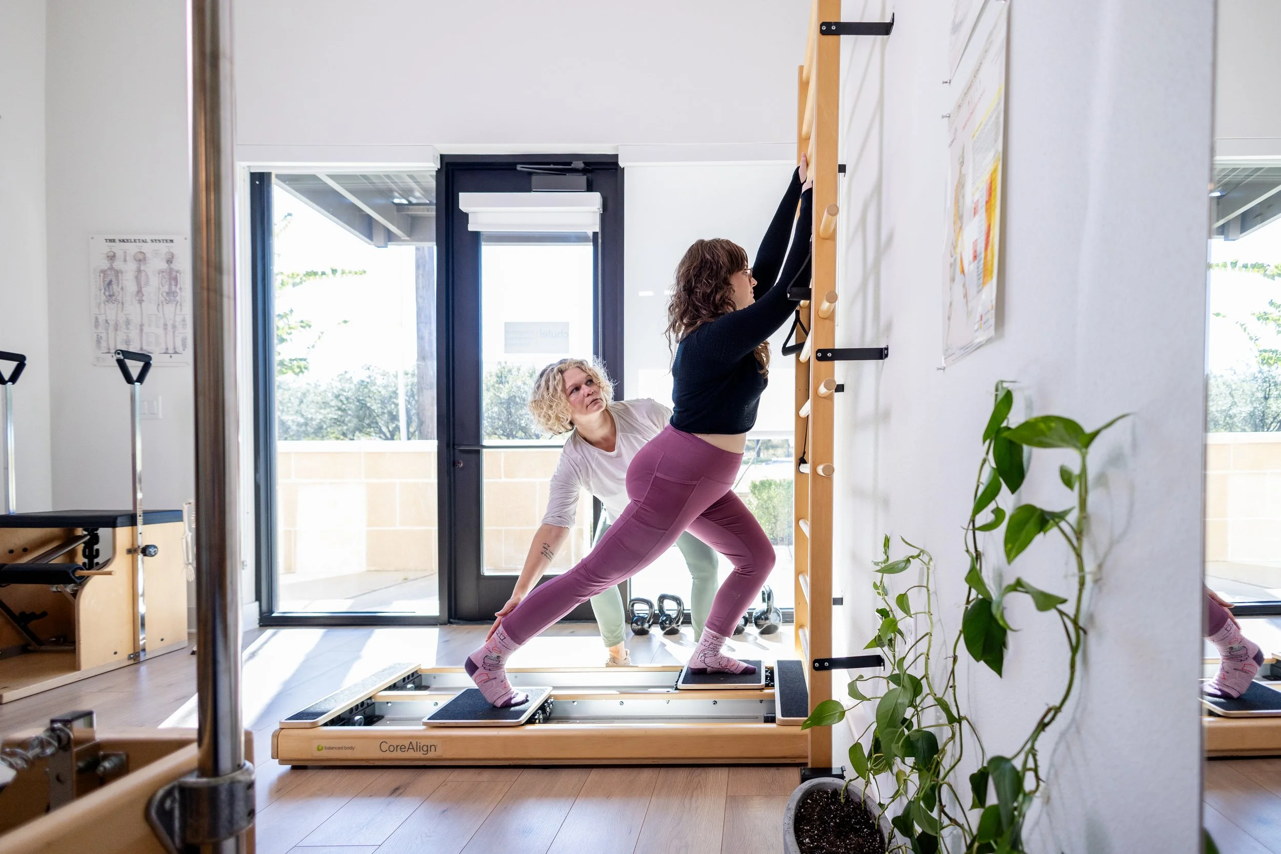 Gait training using the CoreAlign to improve walking mechanics and alignment