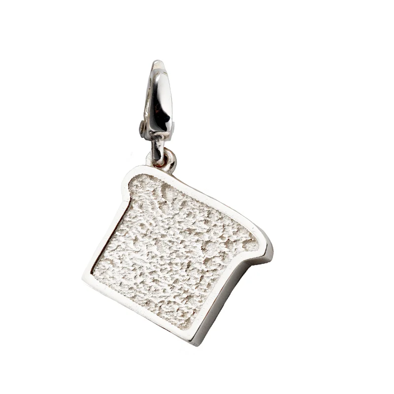 Delicious Toast Silver Charm