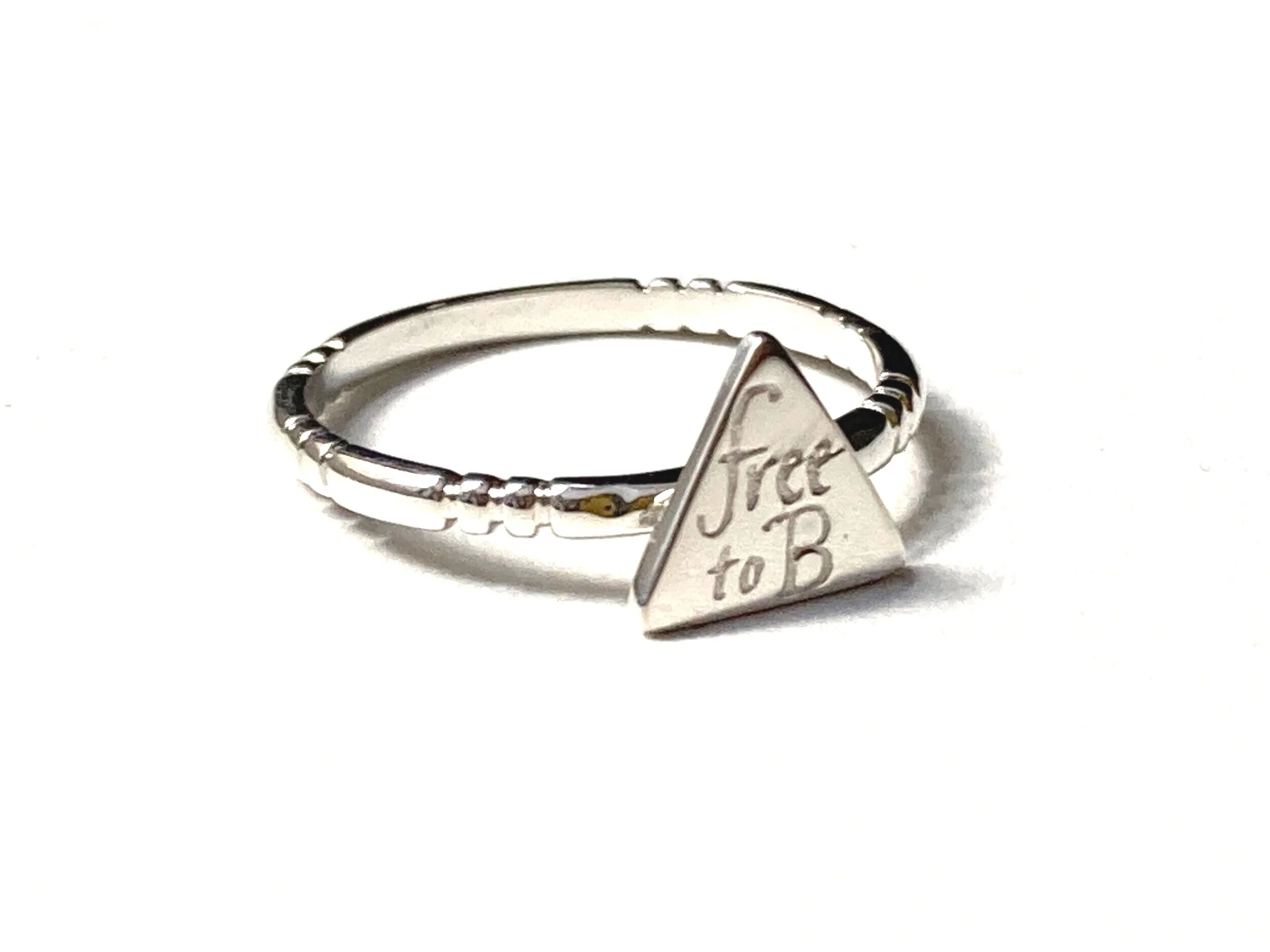 Sterling Silver Triangle Stacking Ring