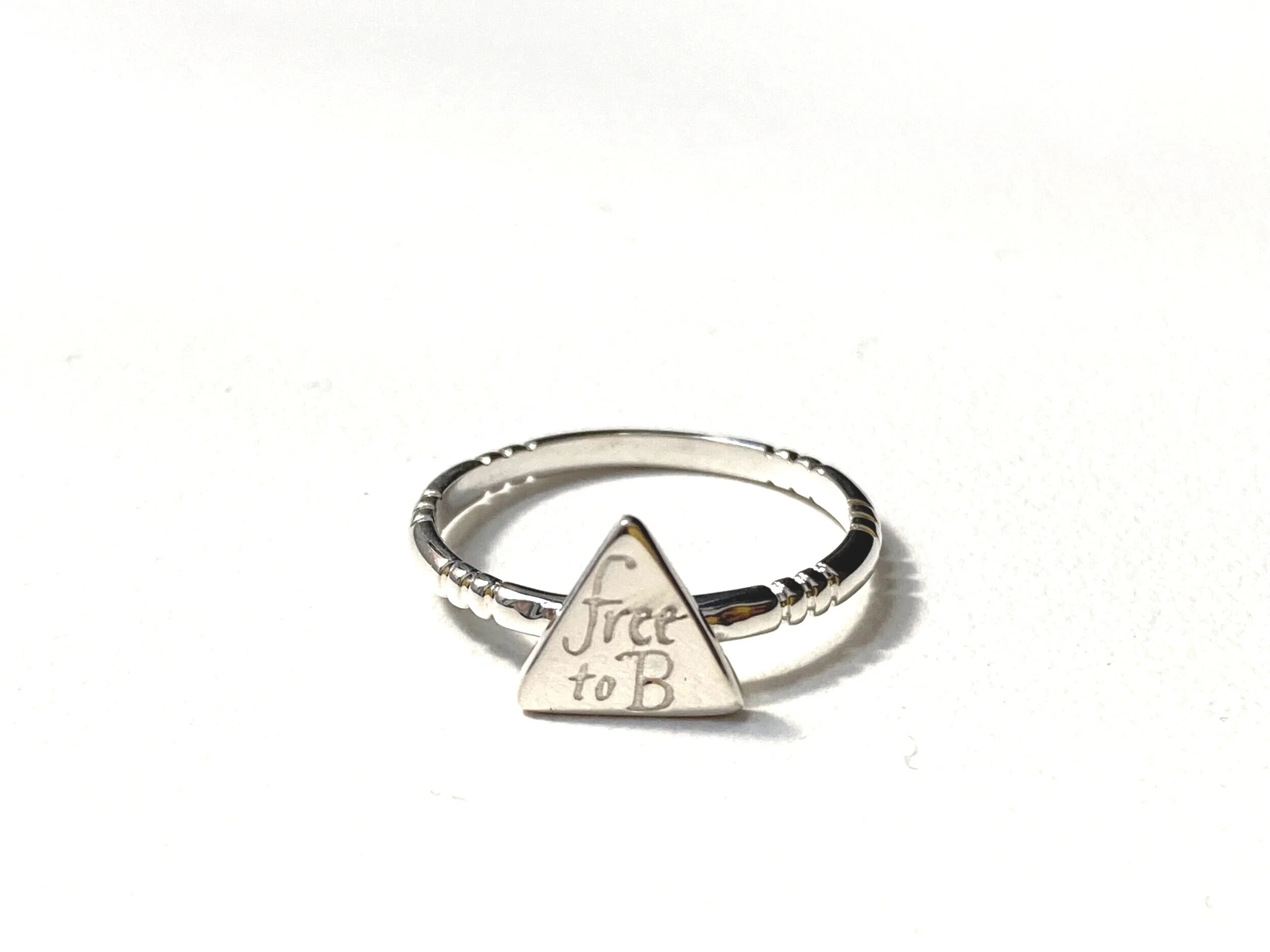 Sterling Silver Triangle Stacking Ring