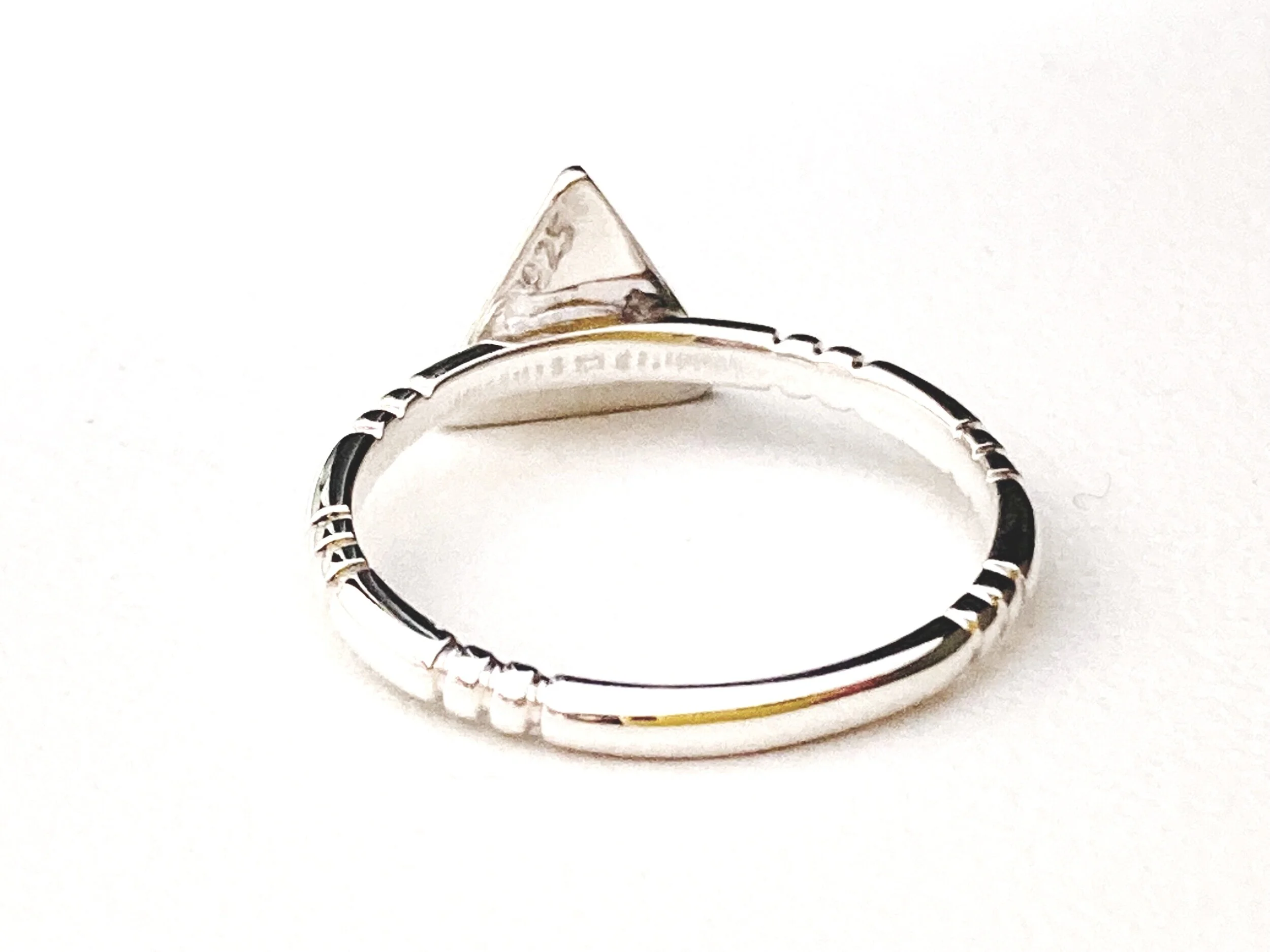 Sterling Silver Triangle Stacking Ring