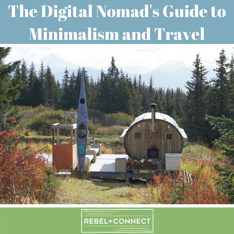 Digital nomad travel minimalism