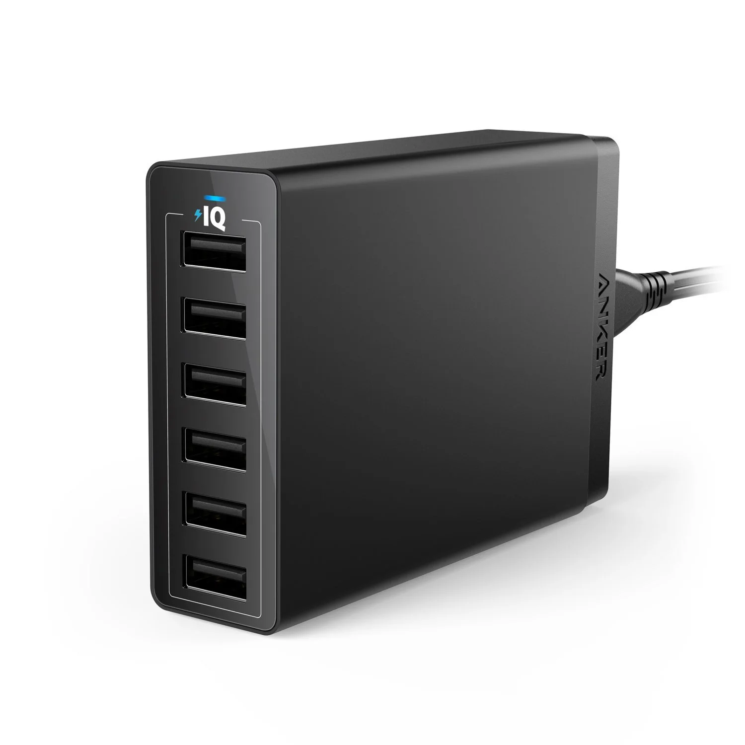 Multi-device USB charger great for remote work home office and digital nomads.