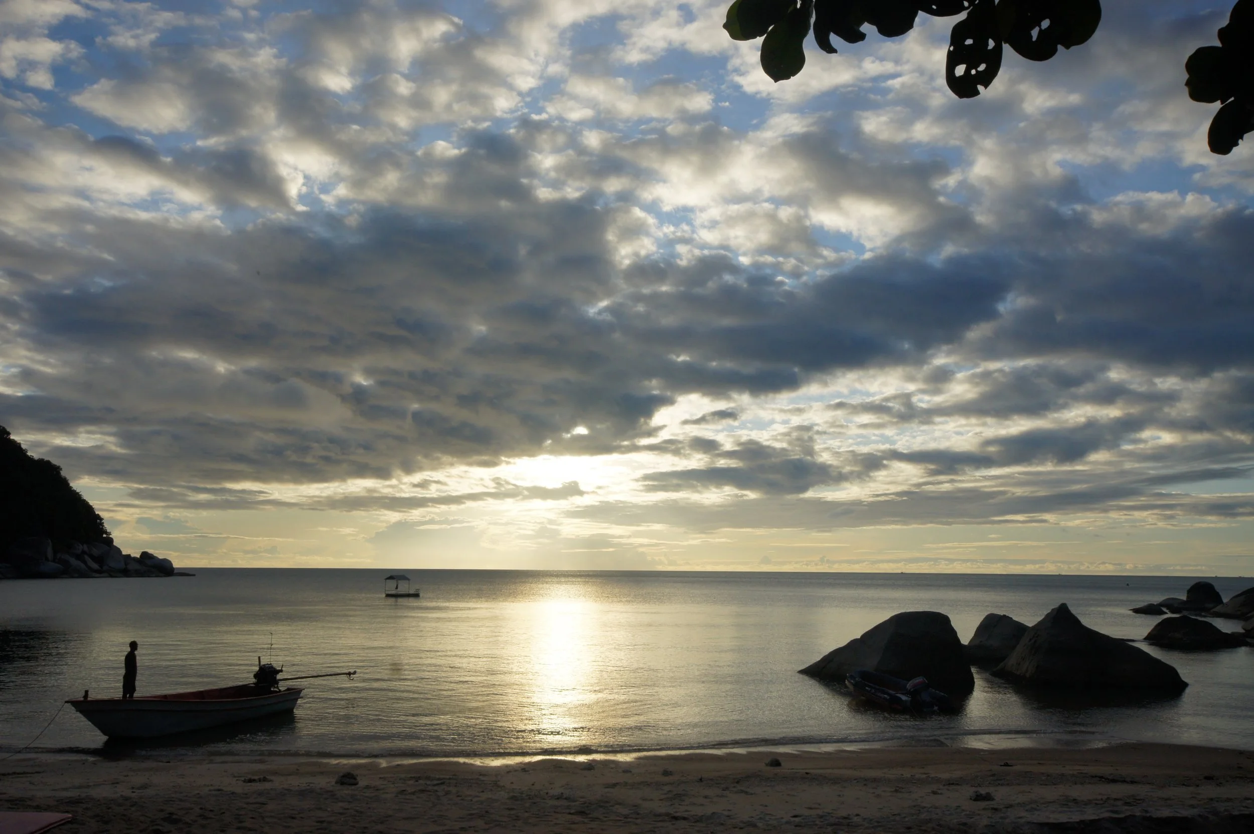 Sunrise on the beach at The Sanctuary Thailand