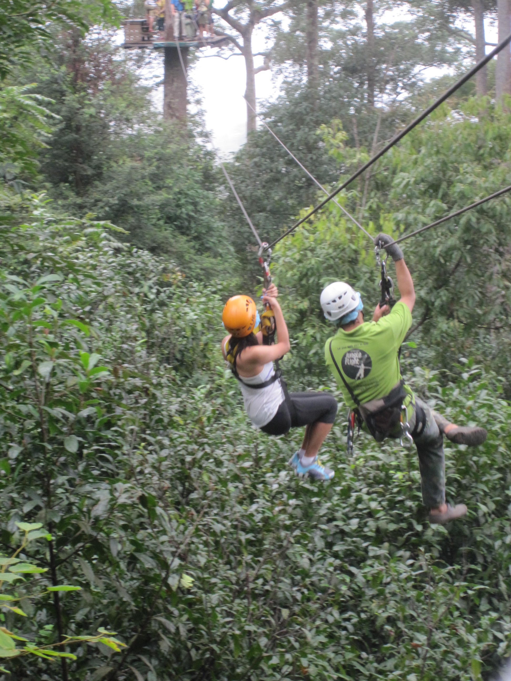 Jungle Flight zip-line in Chiang Mai Thailand great for your remote team retreat