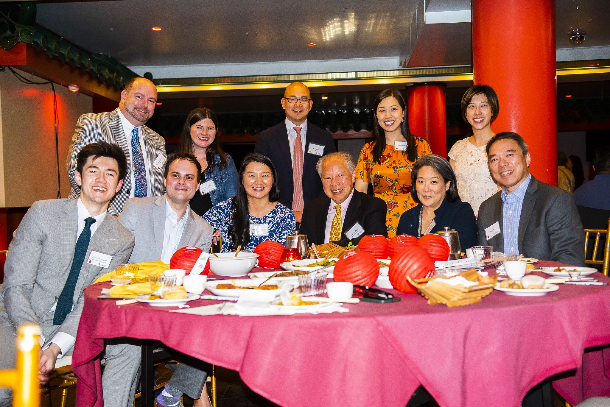 CEO Ben Hires, Board President Eugene Mahr, Staff Ryan Simshauser, and guests