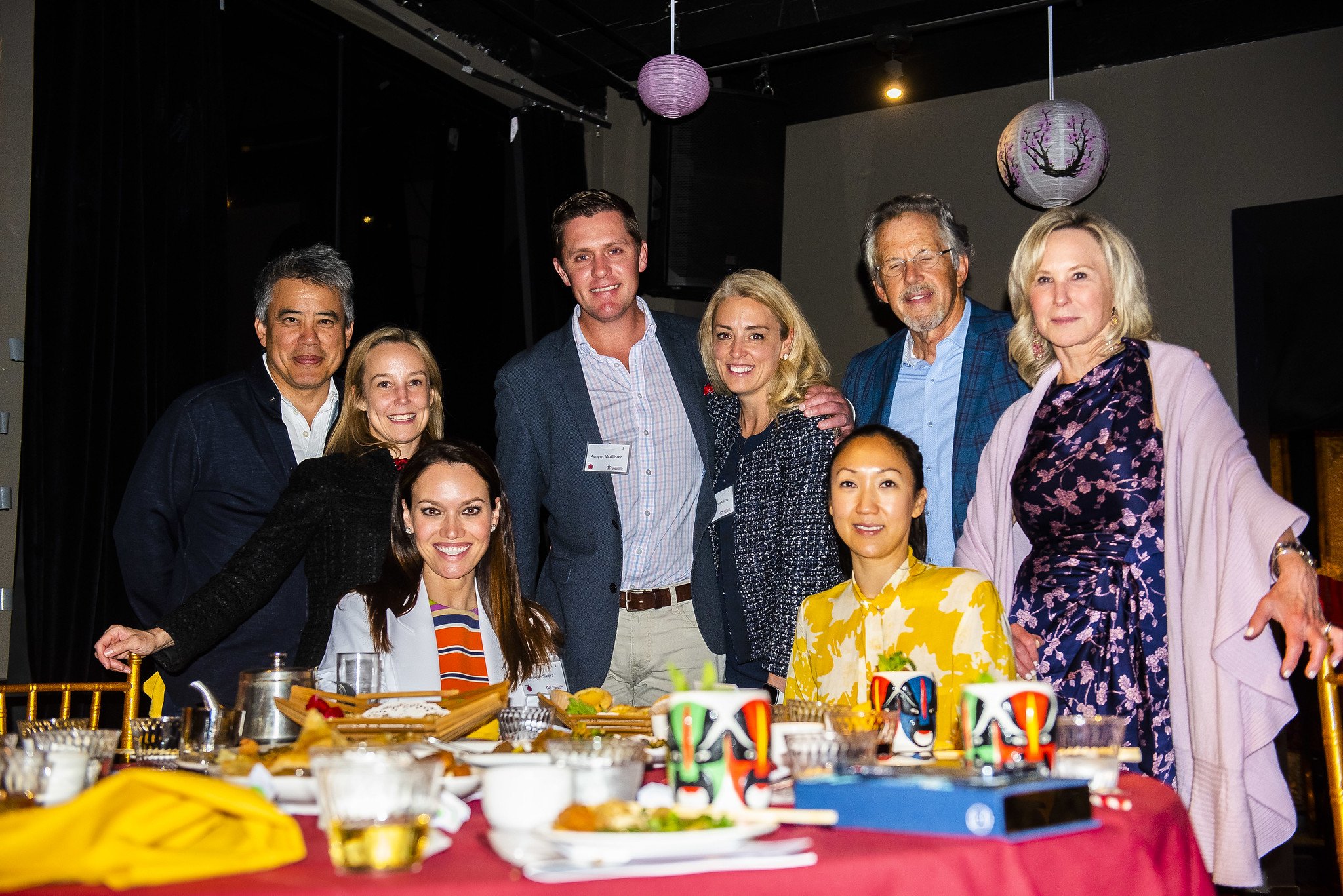 Pao Arts Center Leadership Council member Brian Chu, Ambassador Ellie Chu, and guests