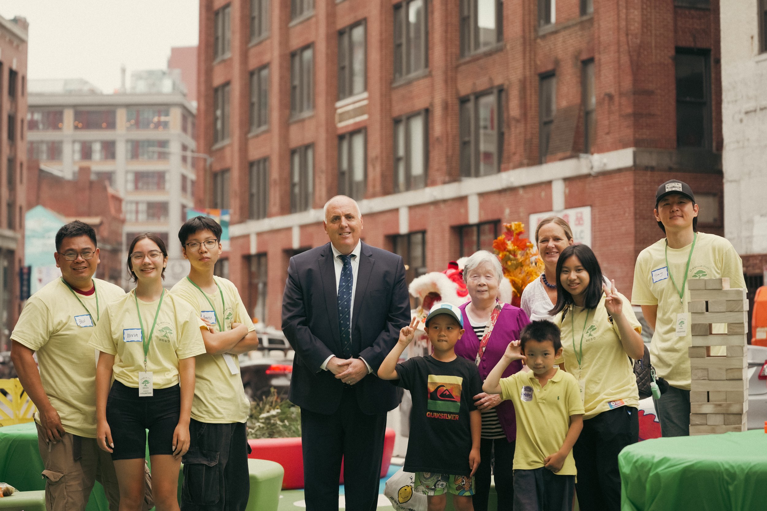 City Councilor Ed Flynn With Volunteers