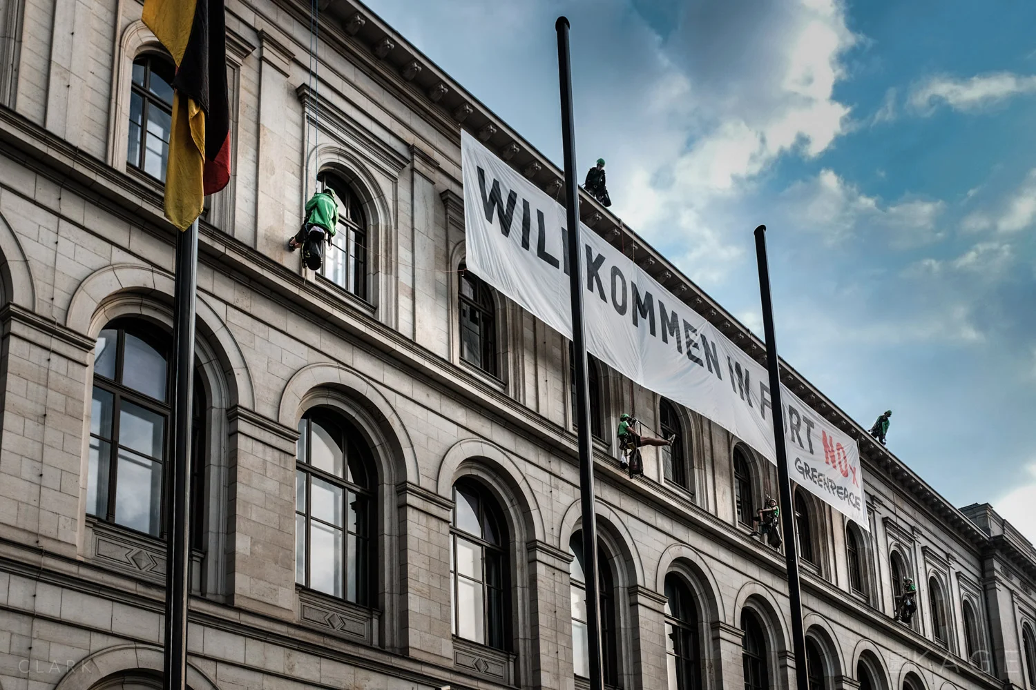 Greenpeace Hangs The Diesel Derek Clark Photography