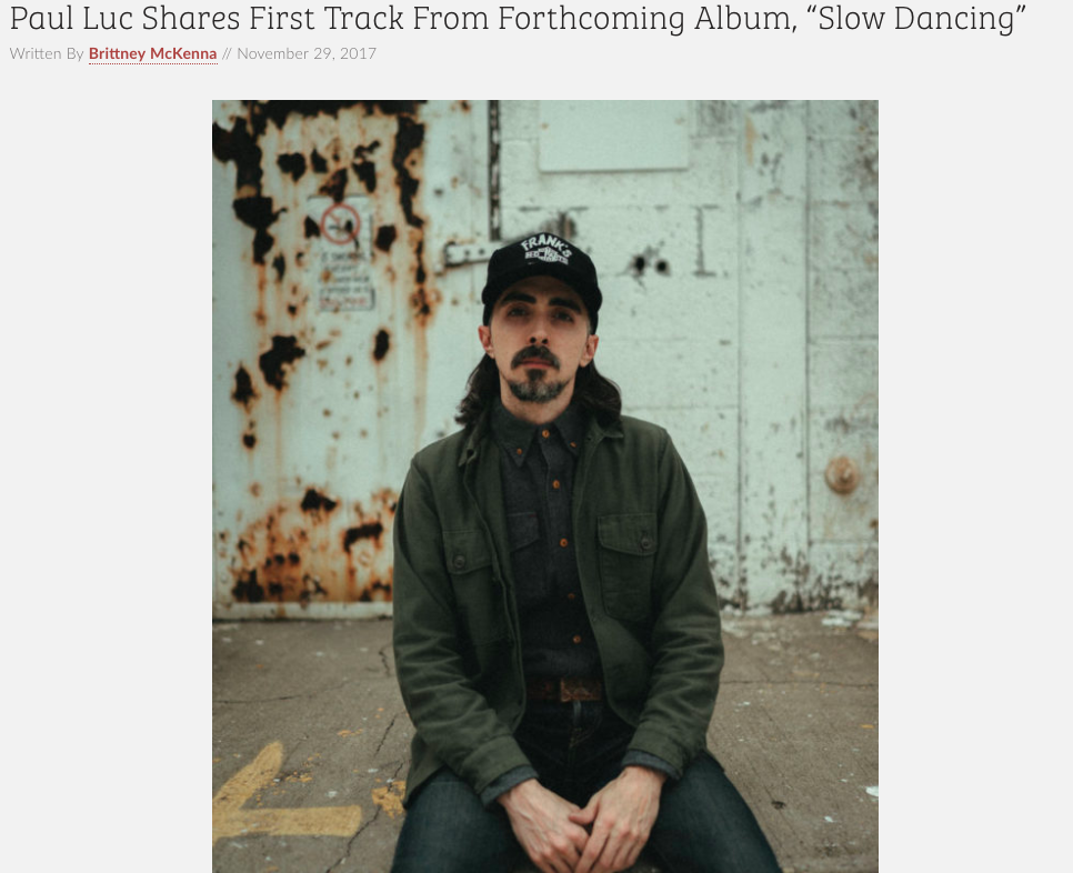 AMERICAN SONGWRITER PREMIERE | Slow Dancing