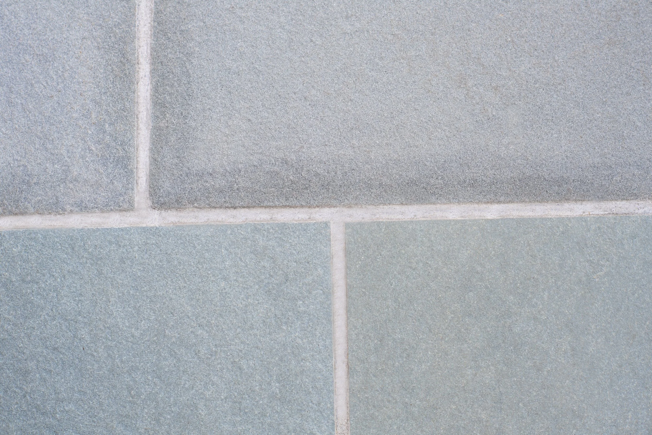Thermal Bluestone (top) with Riverside Blue Porcelain (bottom)
