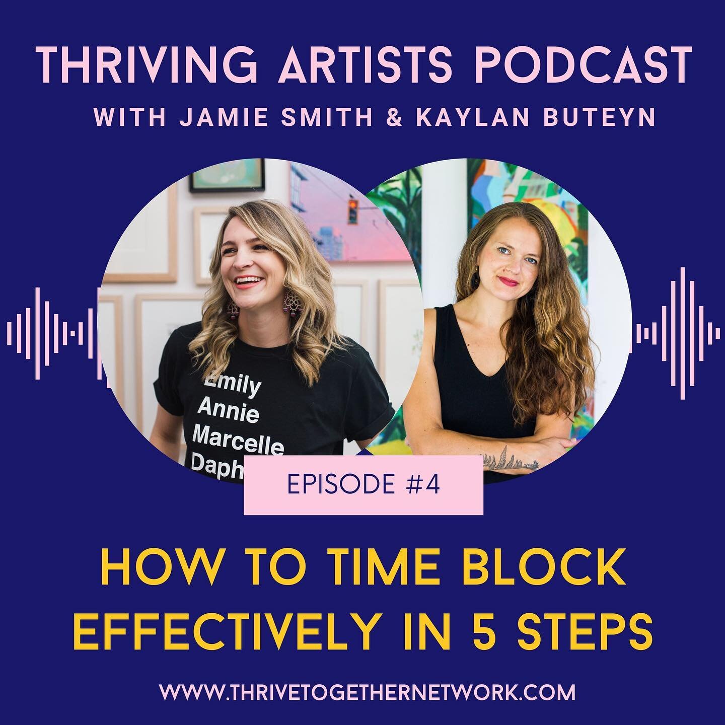 Do you know how to make the most out of the time you have? Check out Episode #4 on the Thriving Artists Podcast, How to Time Block Effectively in 5 steps: Time Blocking Tips for Artists. 

We break down our thoughts on how to time block - a time mana