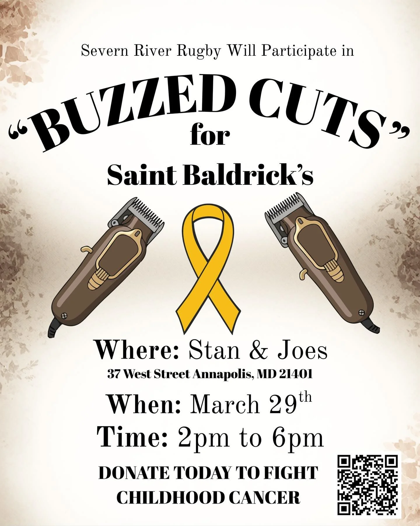 Some of our Ruggers are going bald for a great cause! Please donate to support Children&rsquo;s Cancer Research.