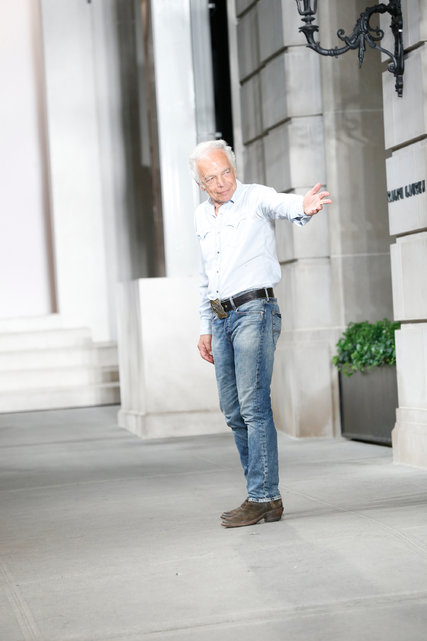 Ralph Lauren at his show of the spring 2017 collection. CreditElizabeth Lippman for The New York Times