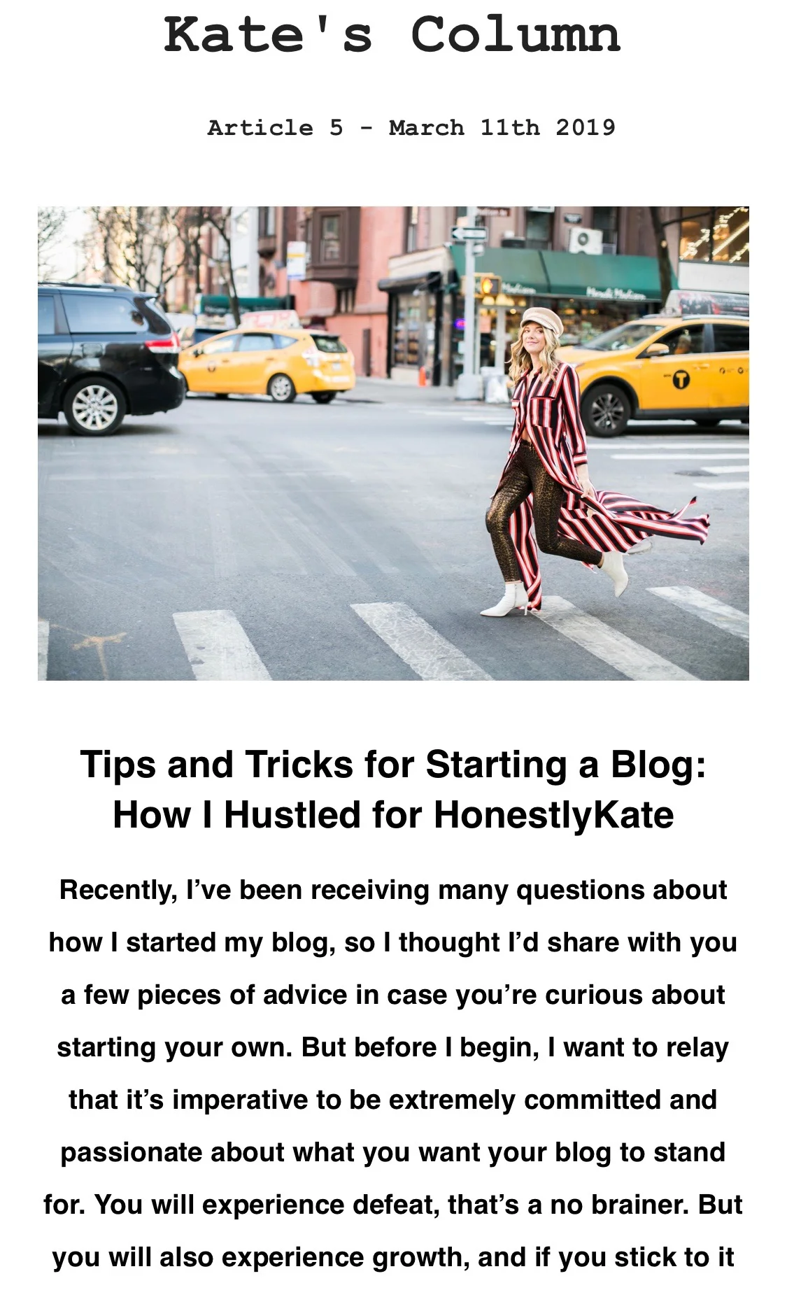 Tips and Tricks for Starting a Blog: How I Hustled for HonestlyKate