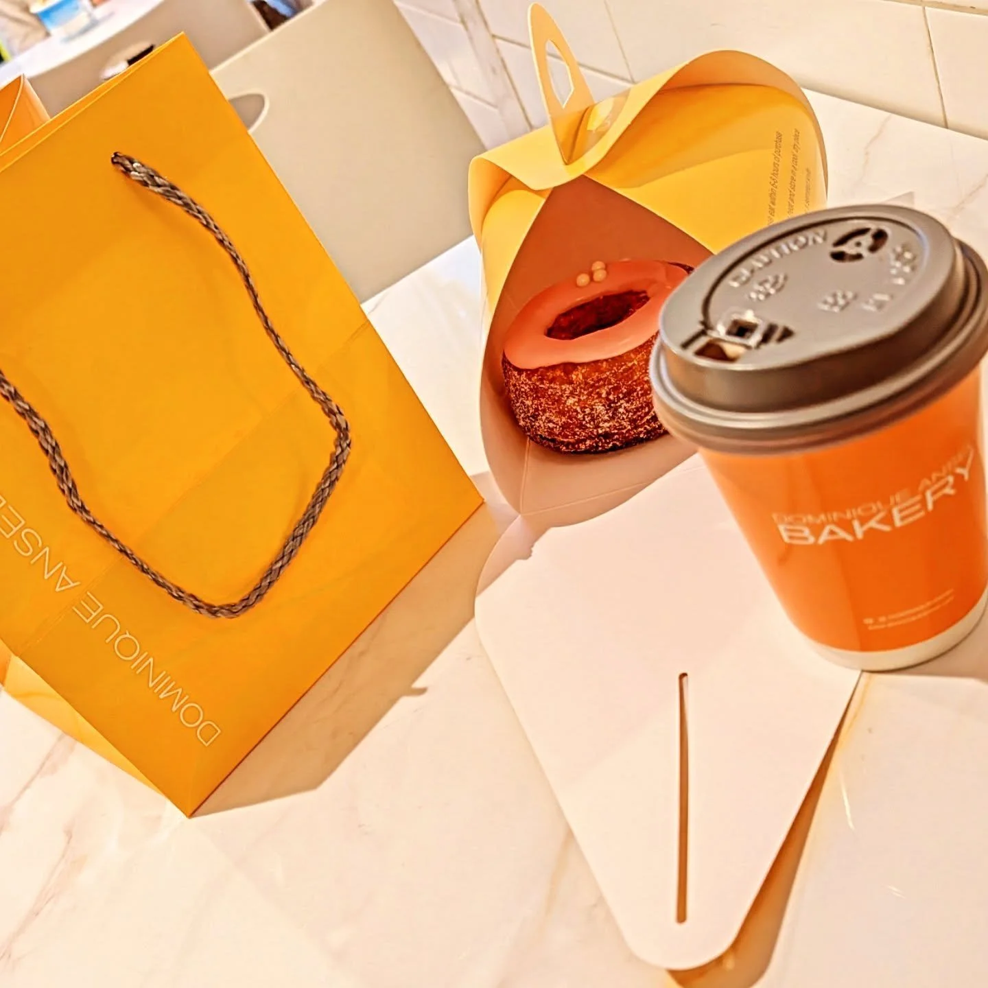 A quick catch up and a mini treat of a strawberry lychee #cronut from @dominiqueansel and I must say that the #chailatte was so good to enjoy while continuing on in SoHo

#styledirector #creativedirector #teampixel