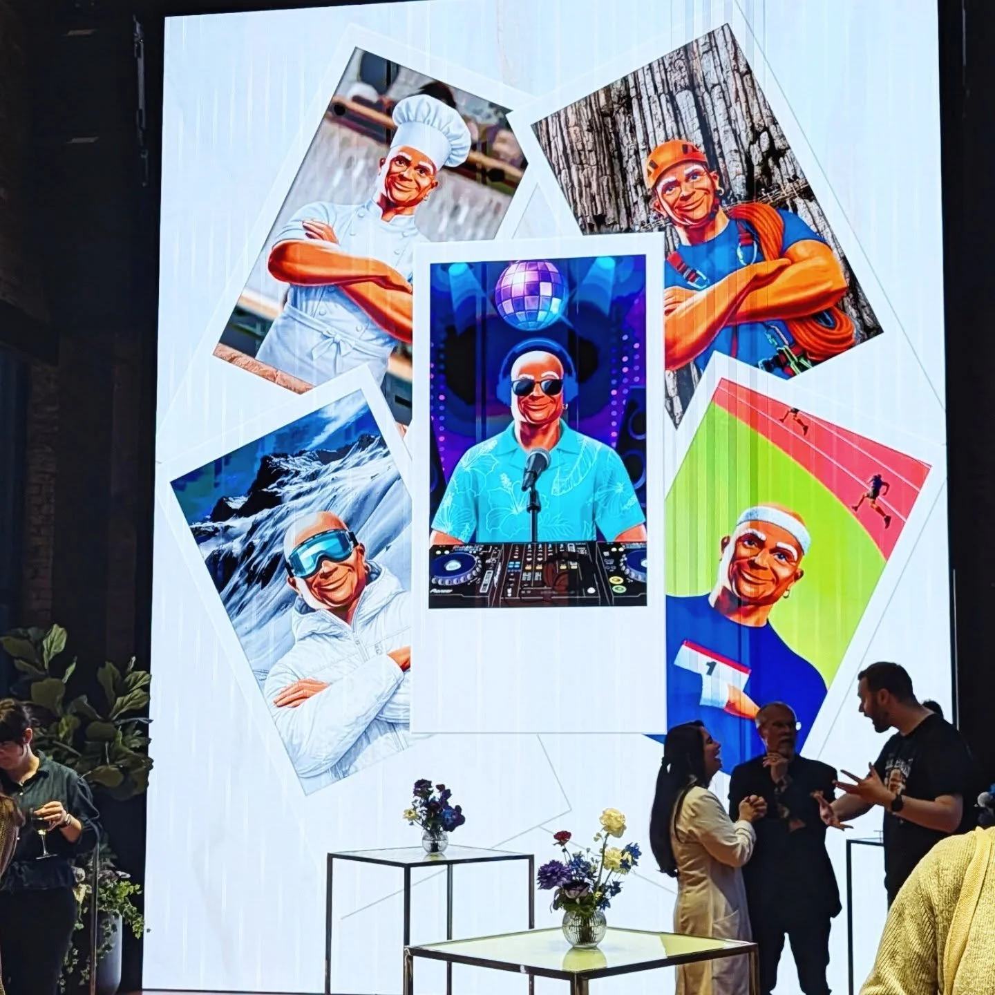 Good times and vibes to check out some new launched from @mrclean hearing about his retirement (he did it all DJ, chef, athlete across sports) and unretirement. Having #MrClean walking around and chit chatting (Mr Clean chatting with @pvfarkas), demo