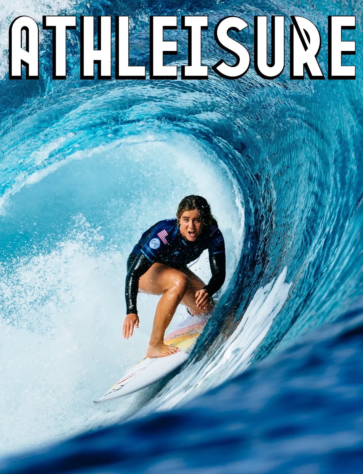 The latest issue of Athleisure Mag dropped earlier today and is covered by WSL 2023 Champion and currently #2 ranked and Team USA Olympic Surfing Gold Medalist, @caroline_markss. We chatted with her right before the @wsl Tour began which kicks off wi