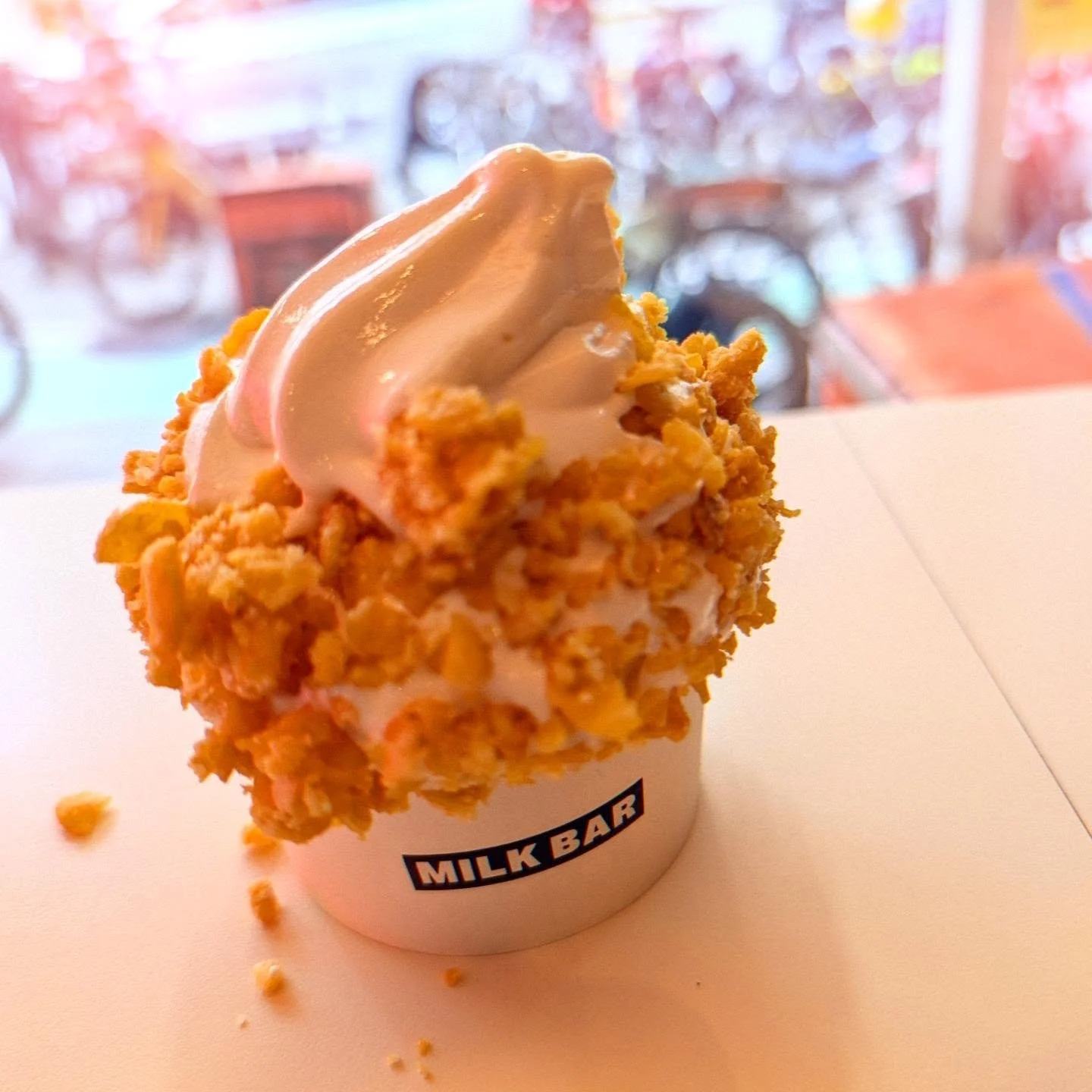 When it's toasty out and you have an unexpected catch-up - @milkbarstore #softserve #cerealmilk ice cream with cornflake crunchies was such a vibe this week.

#styledirector #creativedirector #teampixel