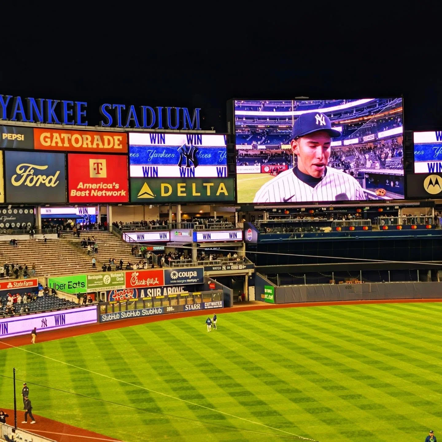 Yesterday was a day of baseball @yankeestadium starting out with a press conference from @yankees @cc_sabathia @aaronboone to hear about @merck and Playing With Heart Initiative. I have seen a number of games at the old stadium and the current one, b