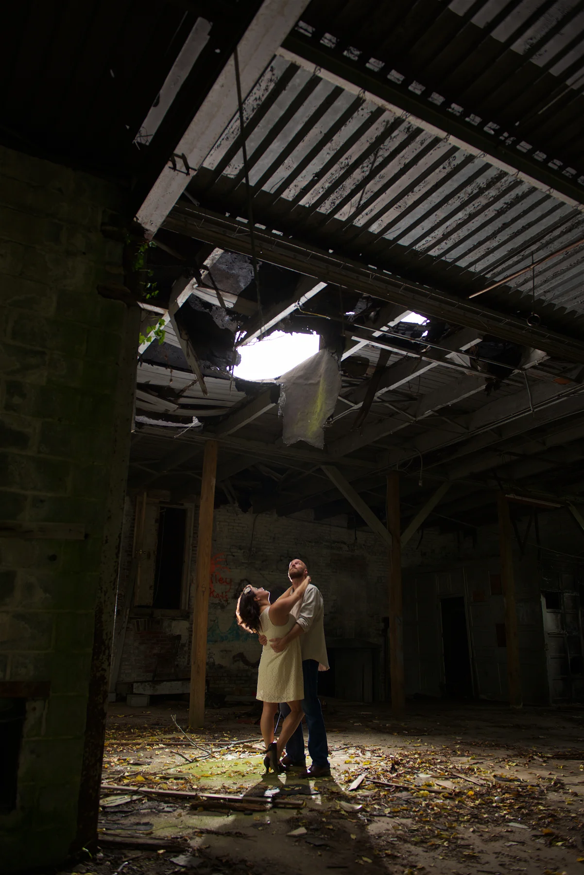 How cool is this!? That hole in the ceiling was perfect for some dramatic light. I loved it.